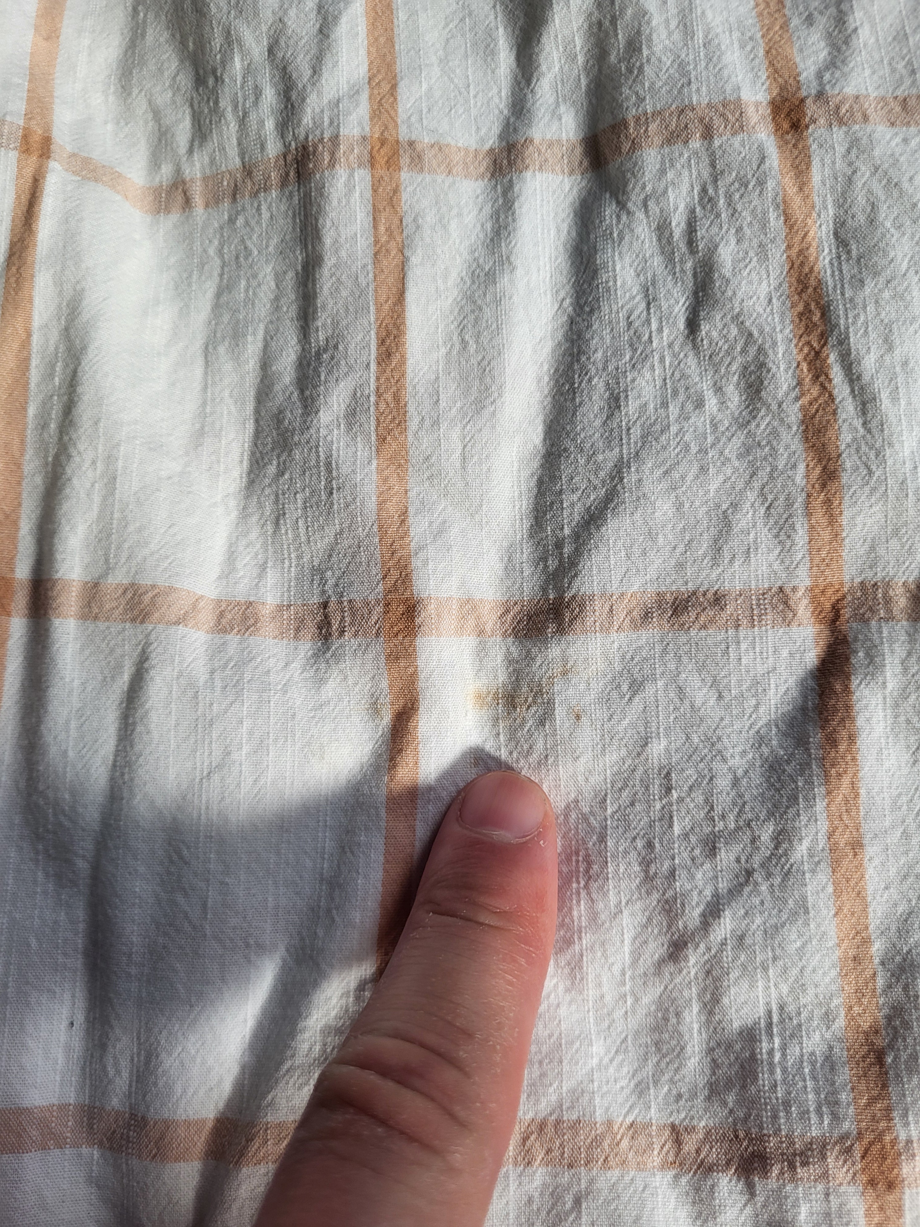 Chemise BOSS Black Vintage 2007 - Carreaux Orange & Écru - Taille M - Archive Luxe