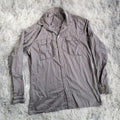 Chemise Versace Sport Vintage - Style Safari Utility Gris Anthracite - Archive Y2K - Luxe Italien