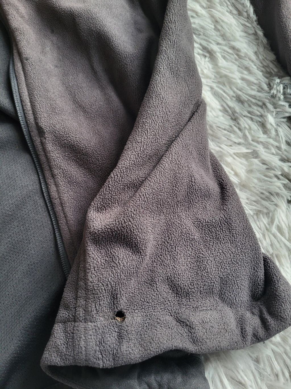 Veste Polaire The North Face WindWall – Projet Réparation / Upcycling – Taille L (Estimée)