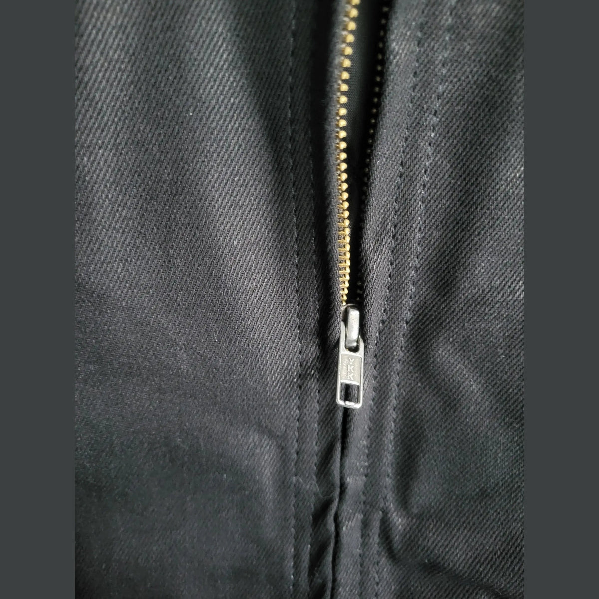 Veste Stüssy Canvas Shop Jacket Noire - Double Logo Brodé (Avant & Dos) Homme  - Style 118481 - Taille L 