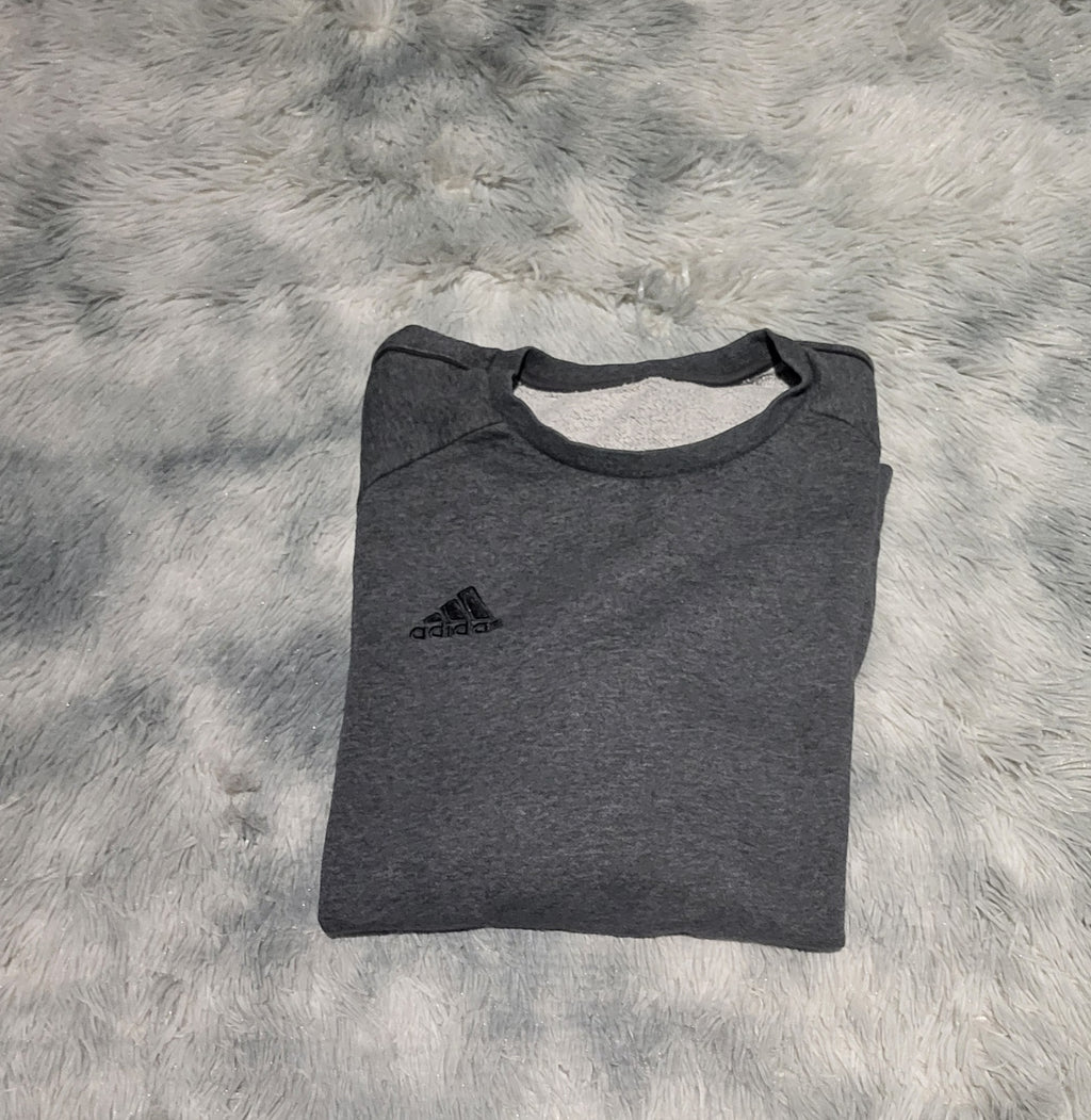 Sweat Adidas Gris Anthracite - Logo Adidas Brodé - Taille XL
