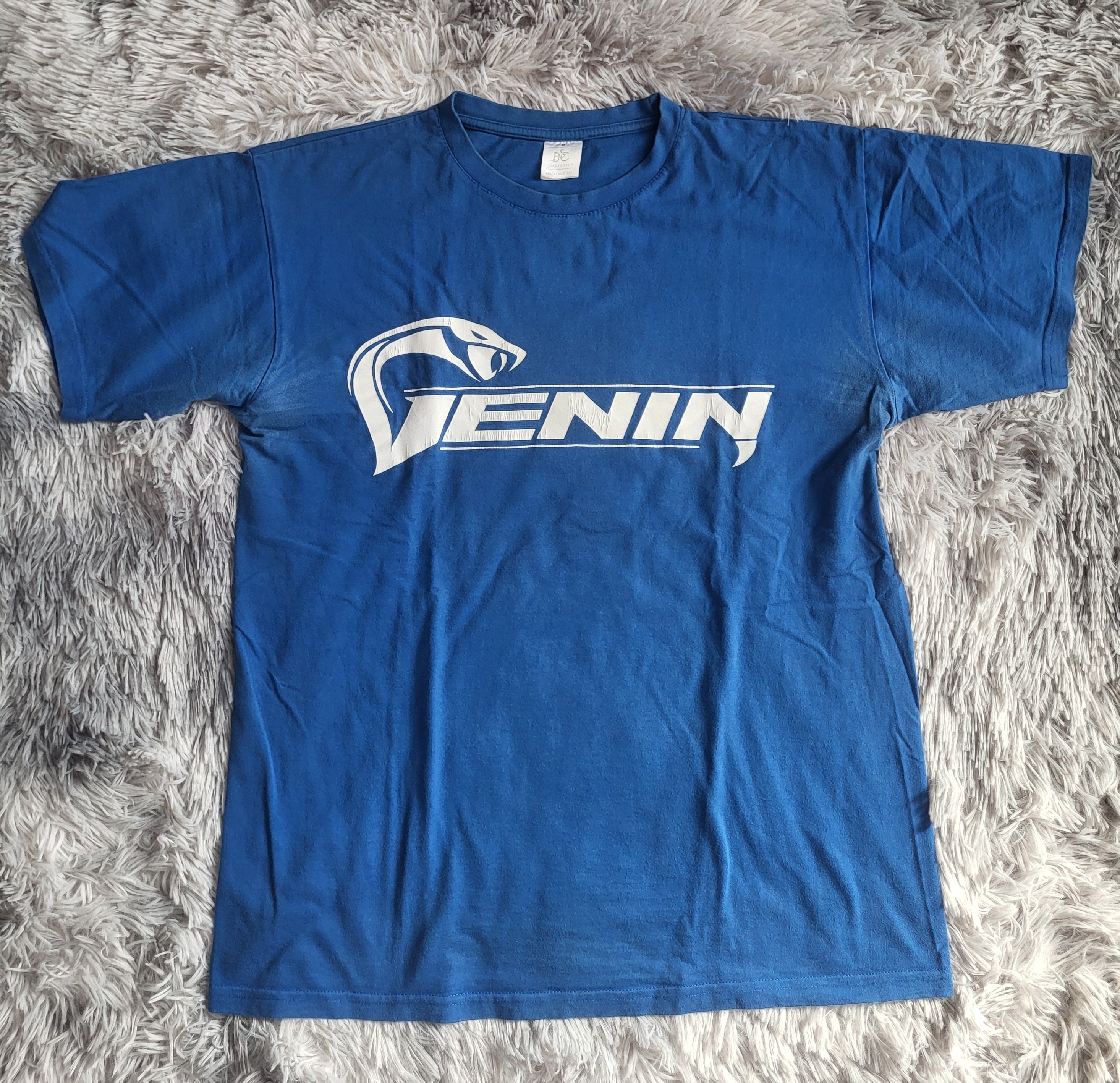 T-shirt Bleu Royal VENIN – Logo Cobra – B&C Exact 190 – Taille M – Streetwear