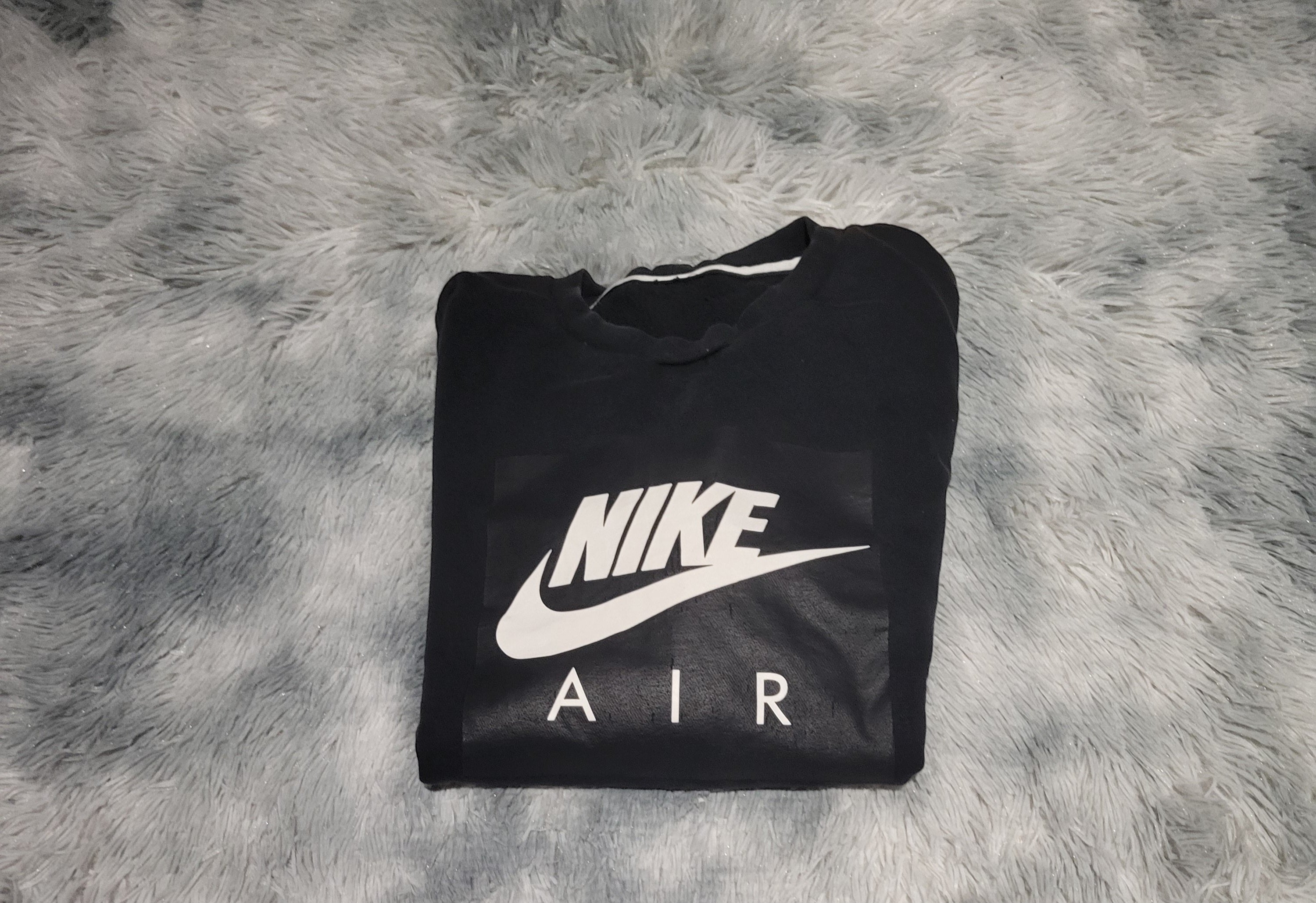Sweat Nike Air Crewneck - Noir & Gris - Taille L - Zip Latéral Style