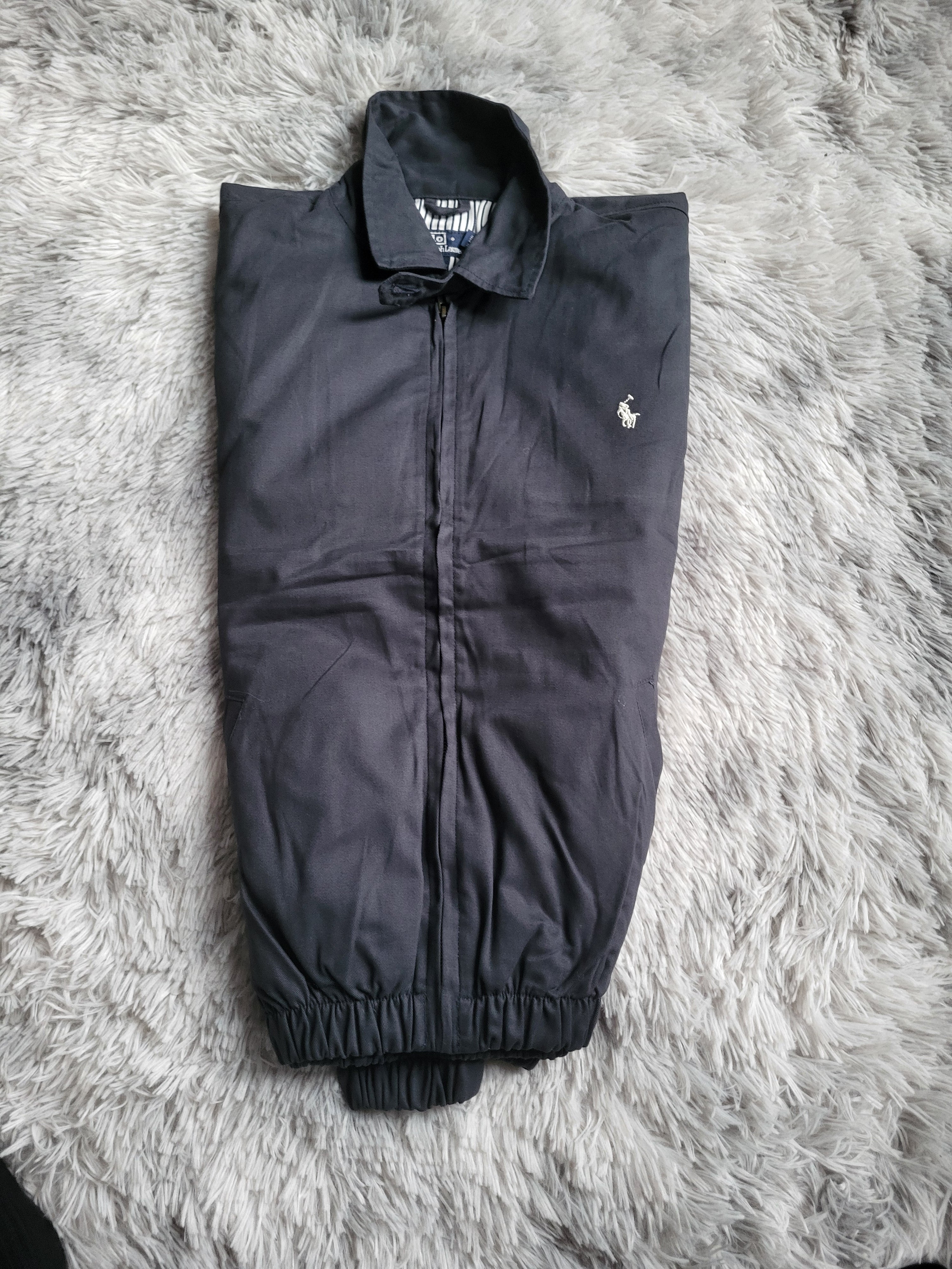 Veste Harrington Polo Ralph Lauren Homme - Bleu - Coton Premium - Taille L - Neuf