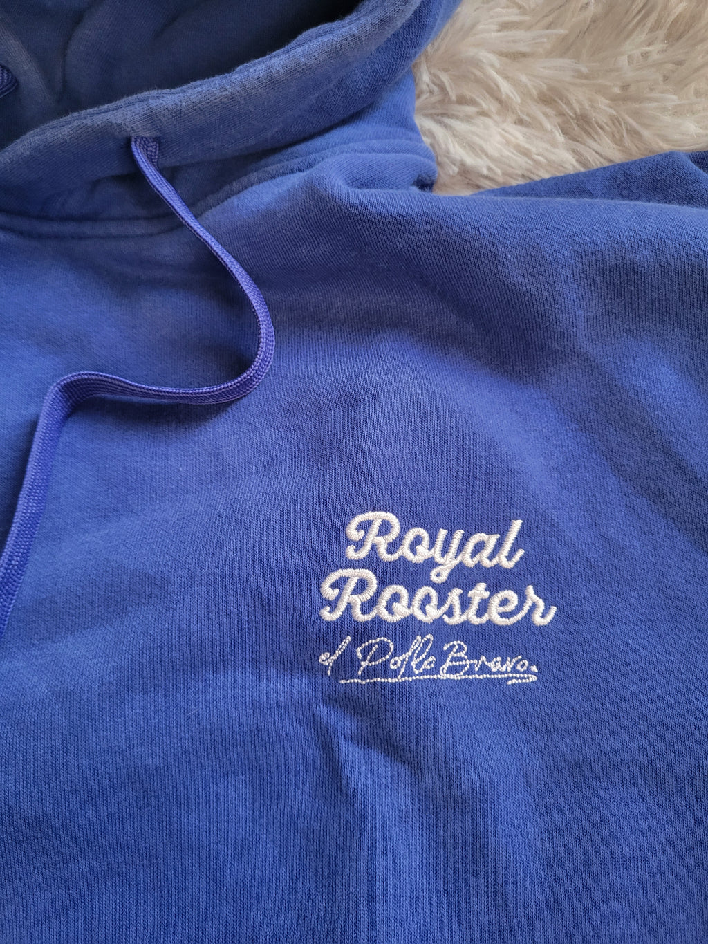 Sweat à capuche Pull & Bear "Royal Rooster" STWD - Bleu Roi - Taille S