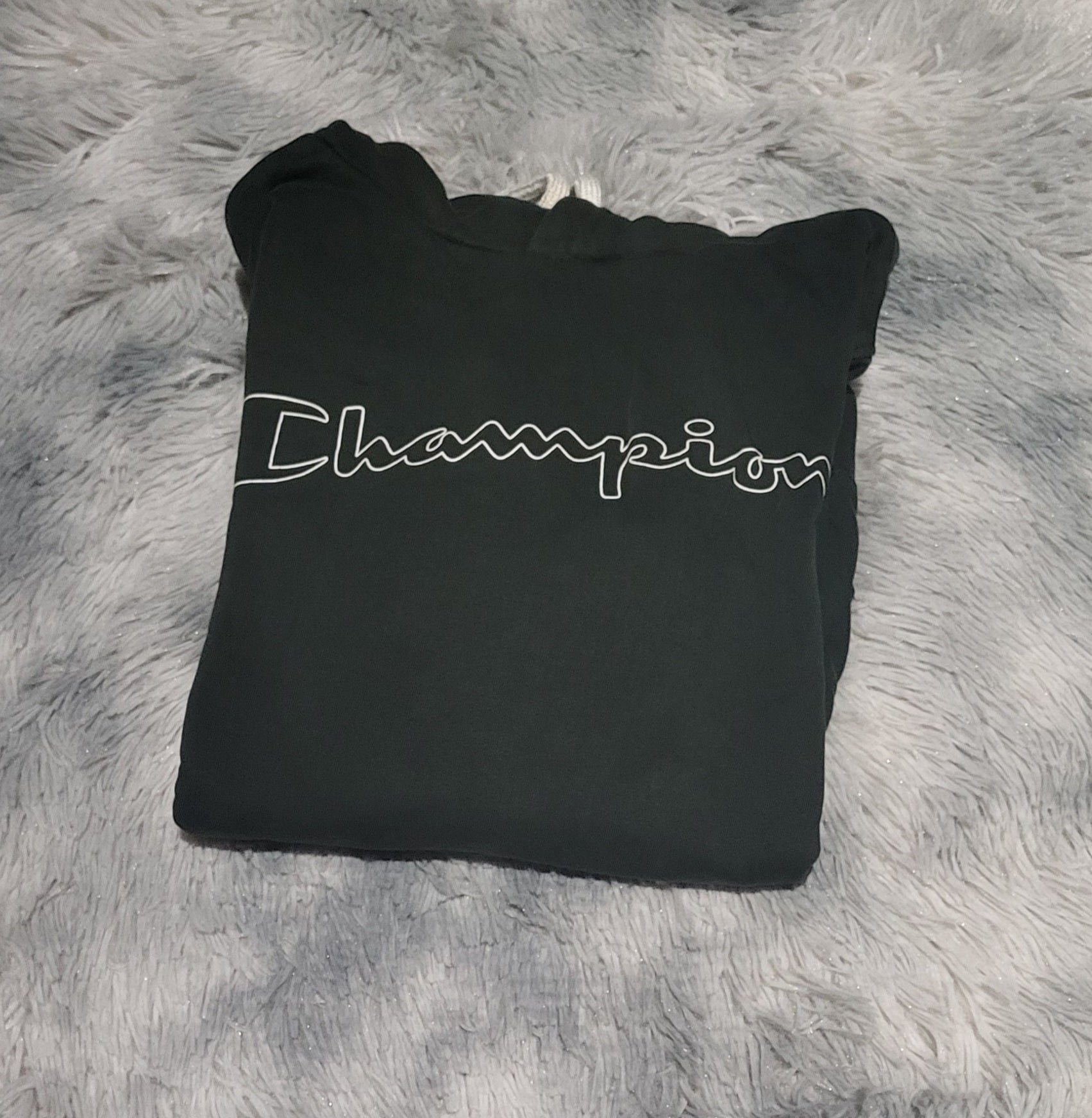 Sweat à capuche Champion noir – Taille S