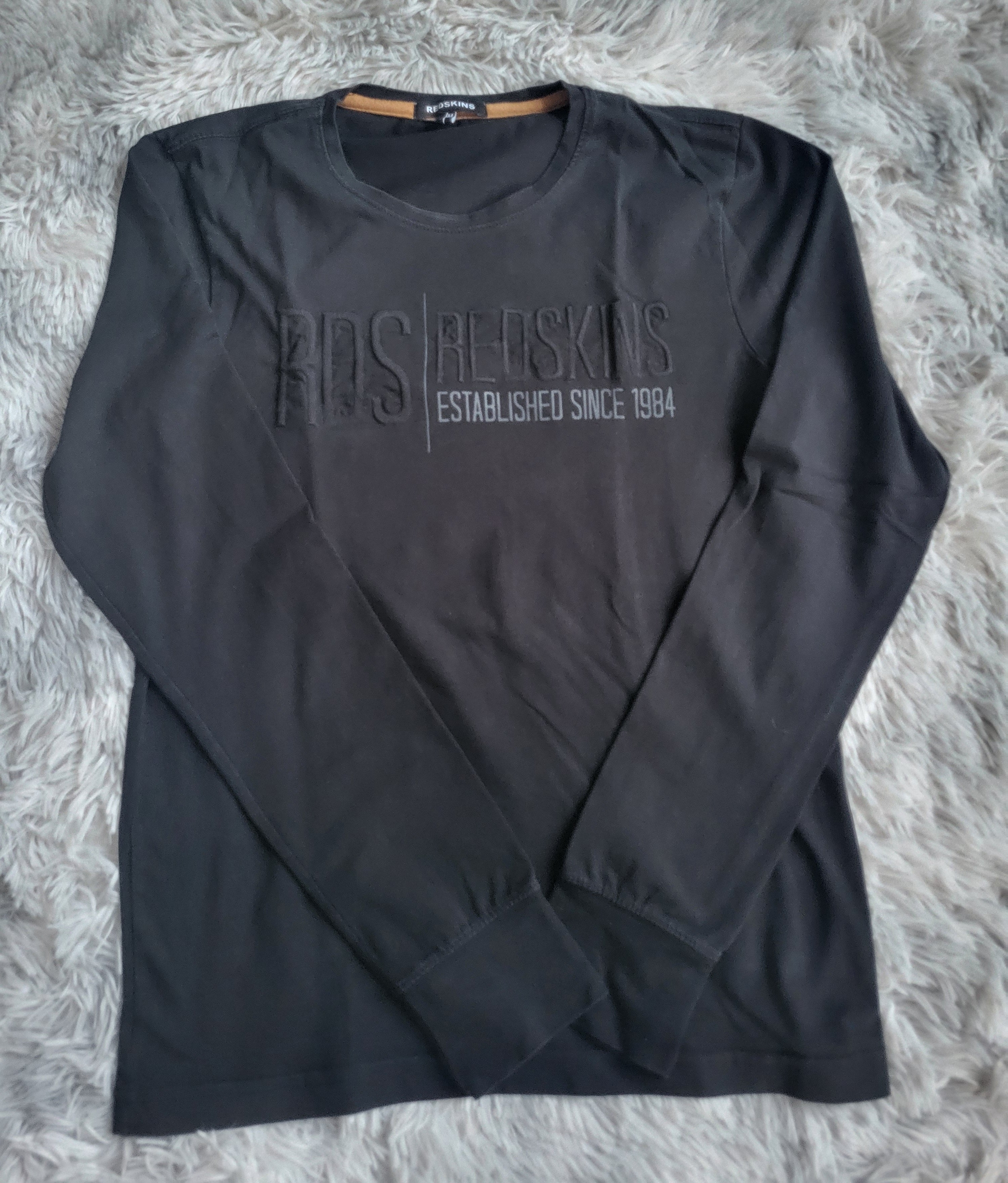 T-shirt Manches Longues Redskins – Modèle Wes Cal-West – Noir Stretch – Taille M