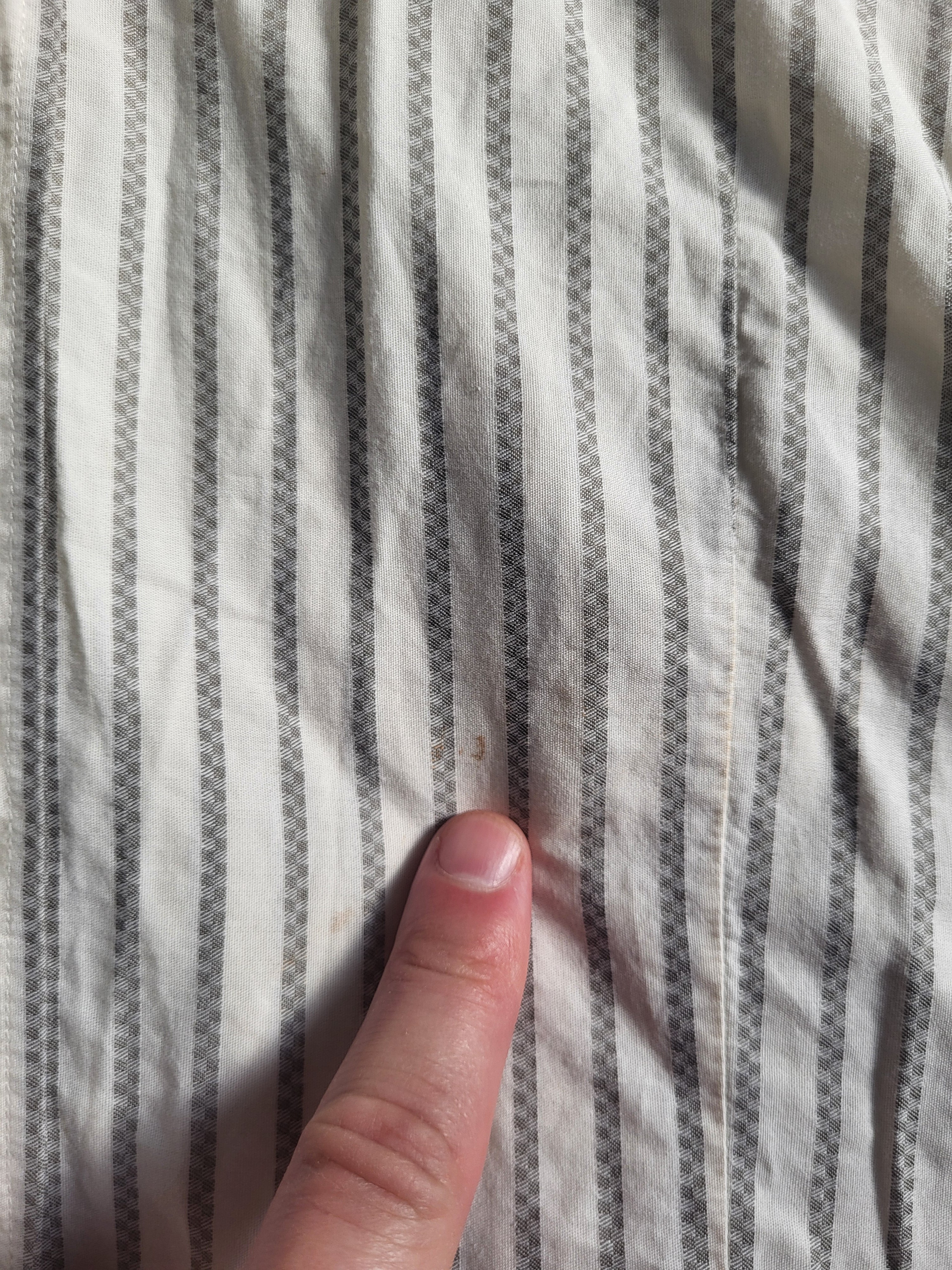 Chemisette HUGO Hugo Boss Slim Fit - Rayures Grises & Écru - Taille L