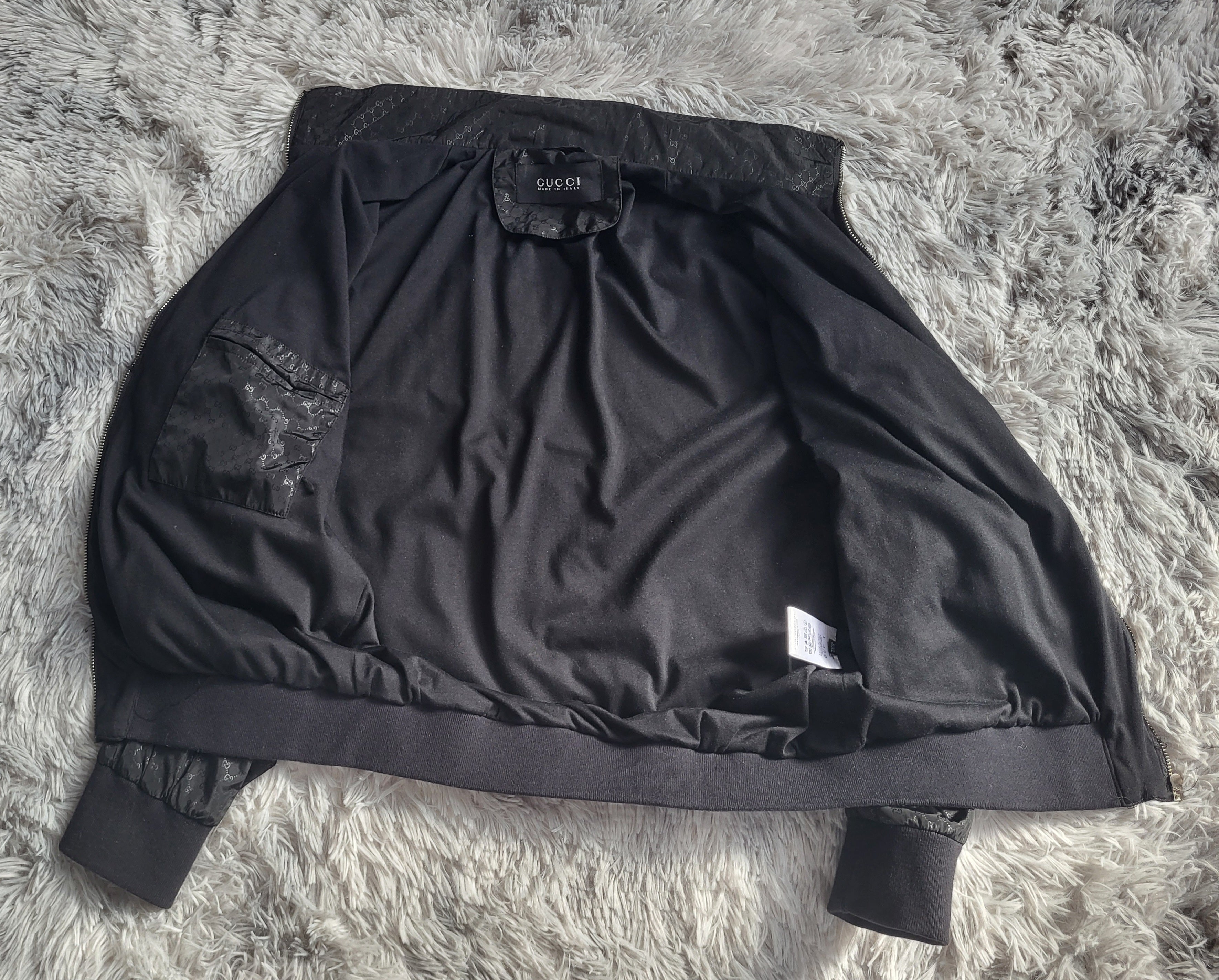 Blouson Bomber Gucci Jacquard Monogramme GG – Collection 2012 – Taille XXL – État Exceptionnel