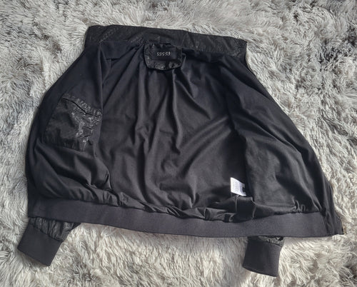 Blouson Bomber Gucci Jacquard Monogramme GG – Collection 2012 – Taille XXL – État Exceptionnel