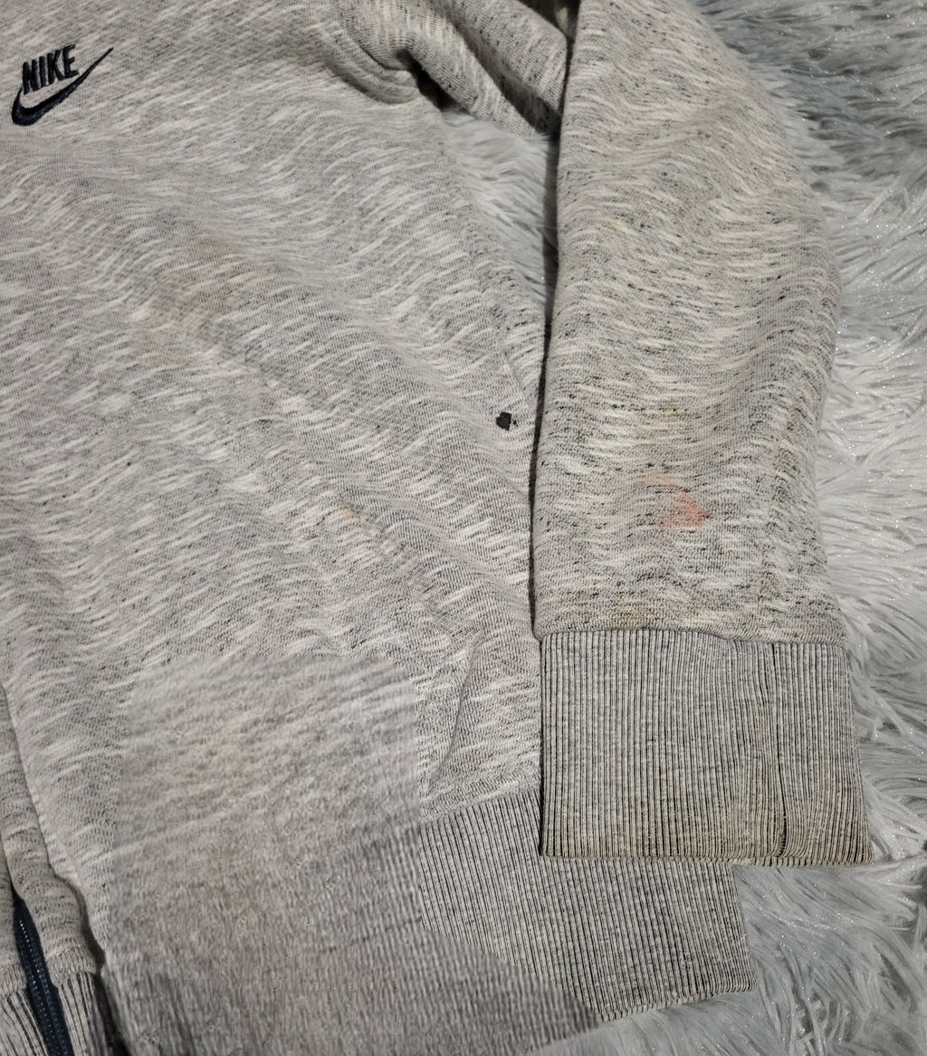 Sweat à capuche Nike Full-Zip - Gris Chiné & Noir - Taille L