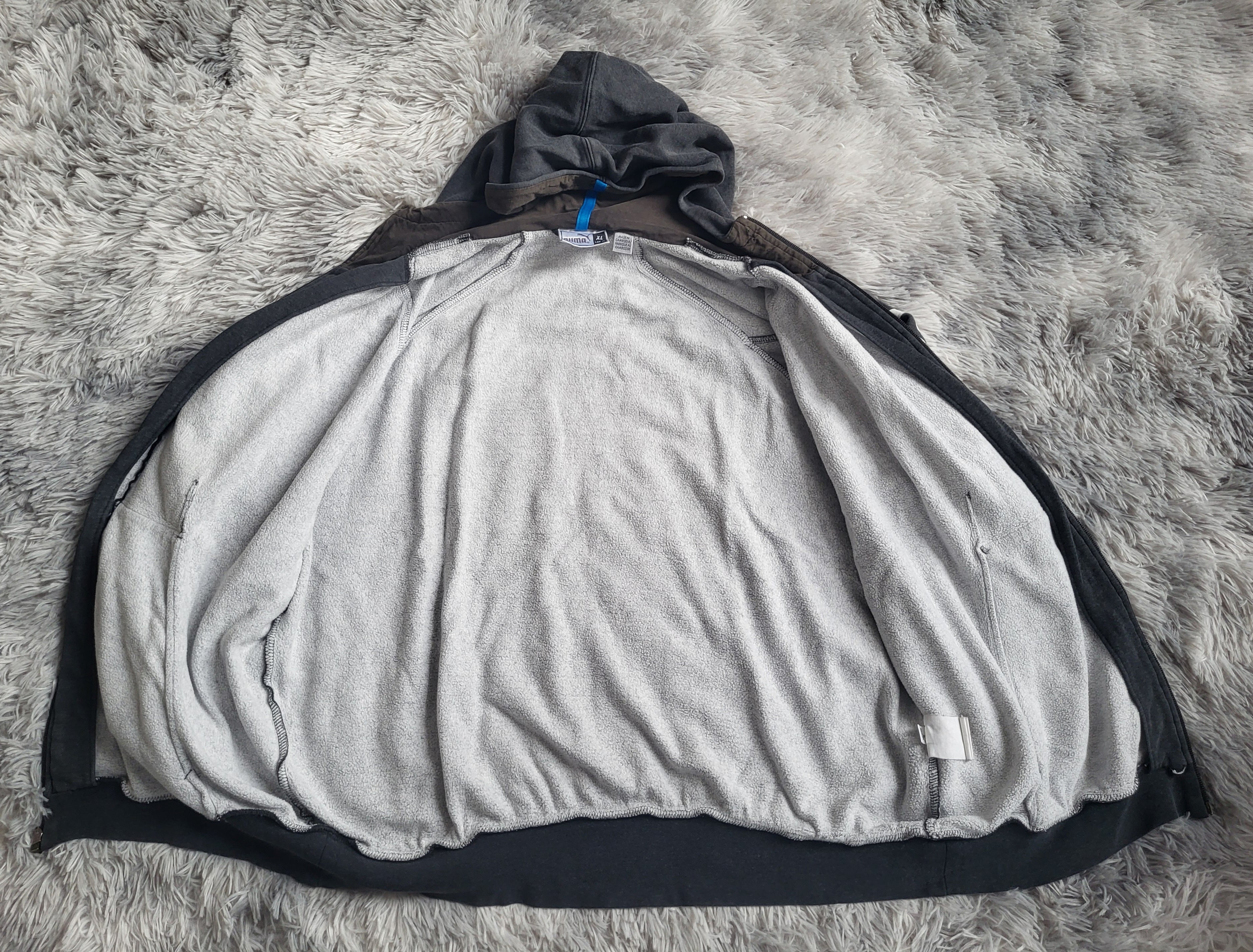 Sweat à capuche zippé Puma – Gris Anthracite – Taille XL