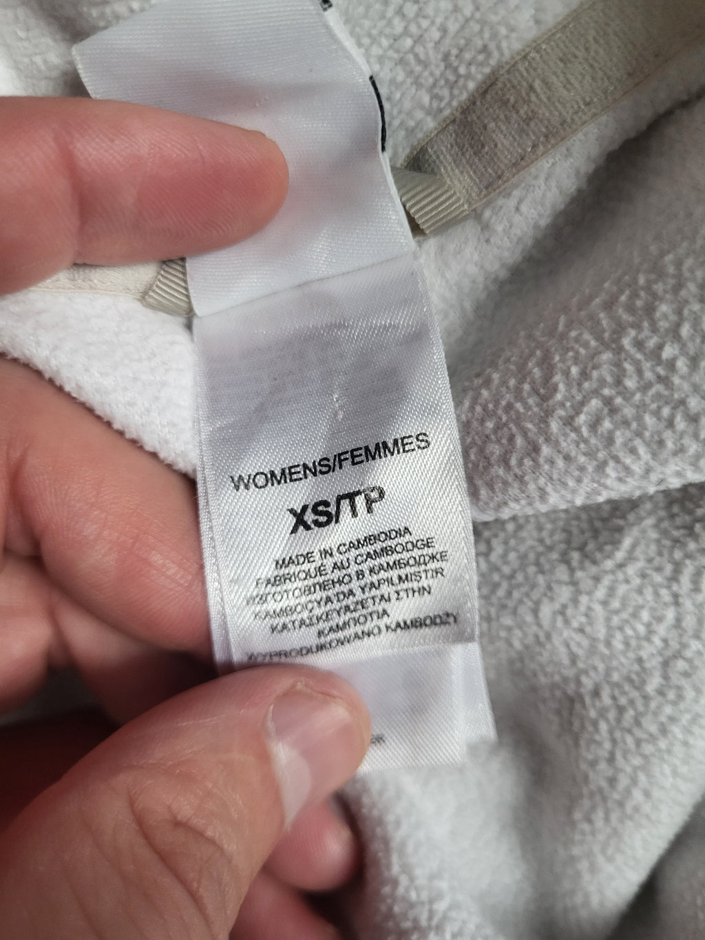 Polaire femme The North Face Glacier 1/4 Zip – Écru / Gardenia White – Taille XS