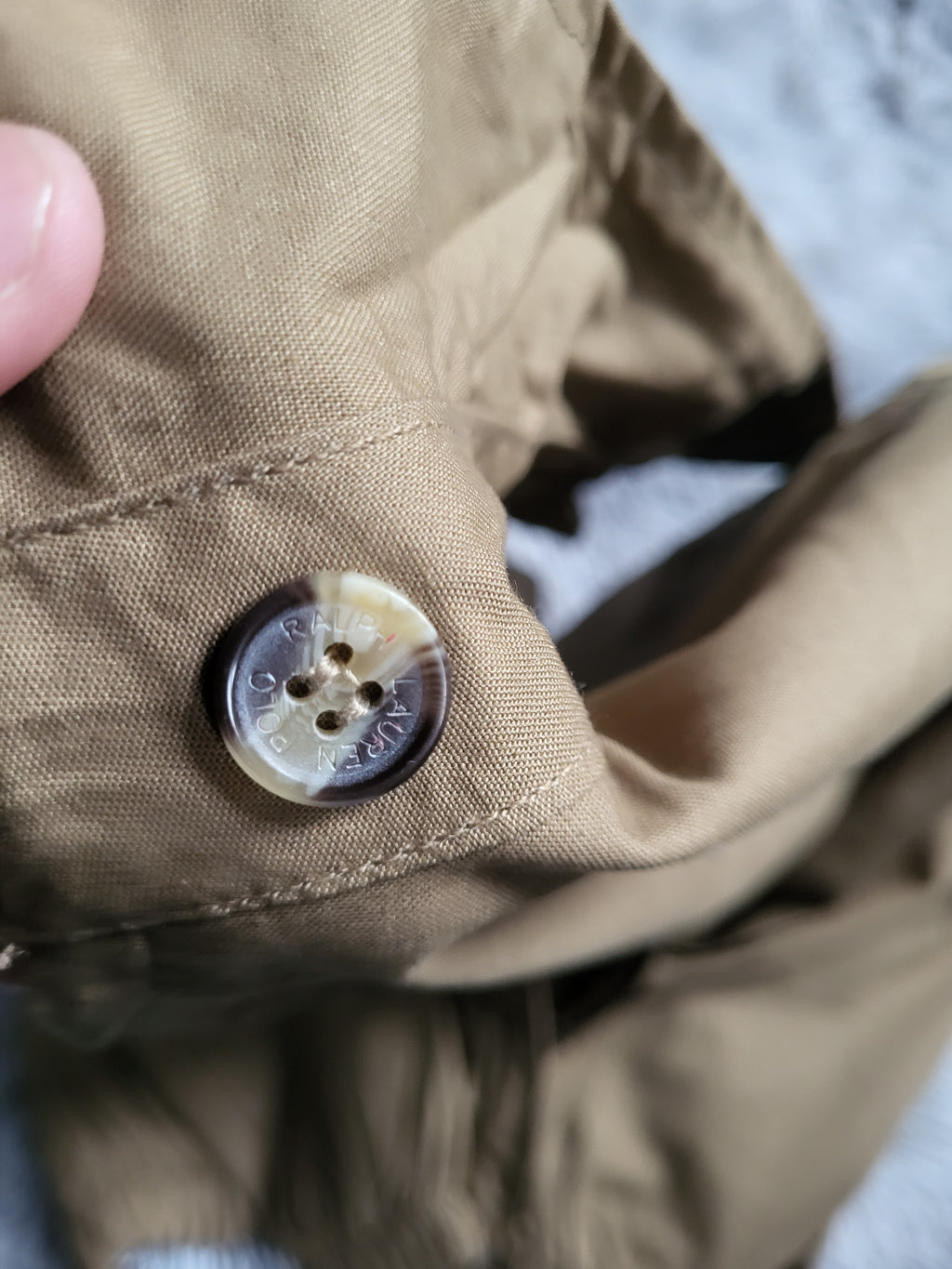 Veste Harrington Polo Ralph Lauren Homme - Beige - Coton Premium - Taille XL - Neuf