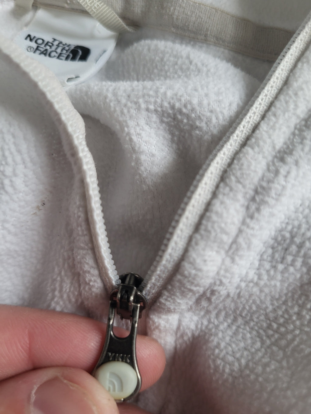 Polaire femme The North Face Glacier 1/4 Zip – Écru / Gardenia White – Taille XS