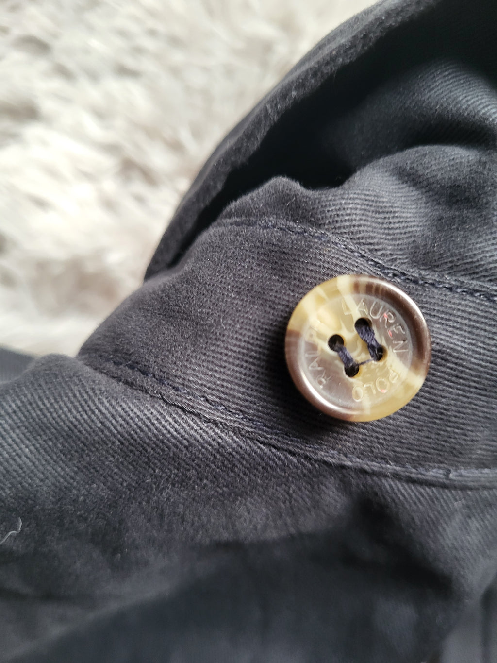 Veste Harrington Polo Ralph Lauren Homme - Bleu - Coton Premium - Taille S - Neuf