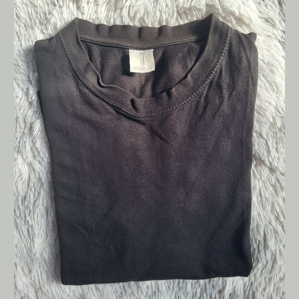 T-shirt noir taille M, marque non visible, Fripes Sélect