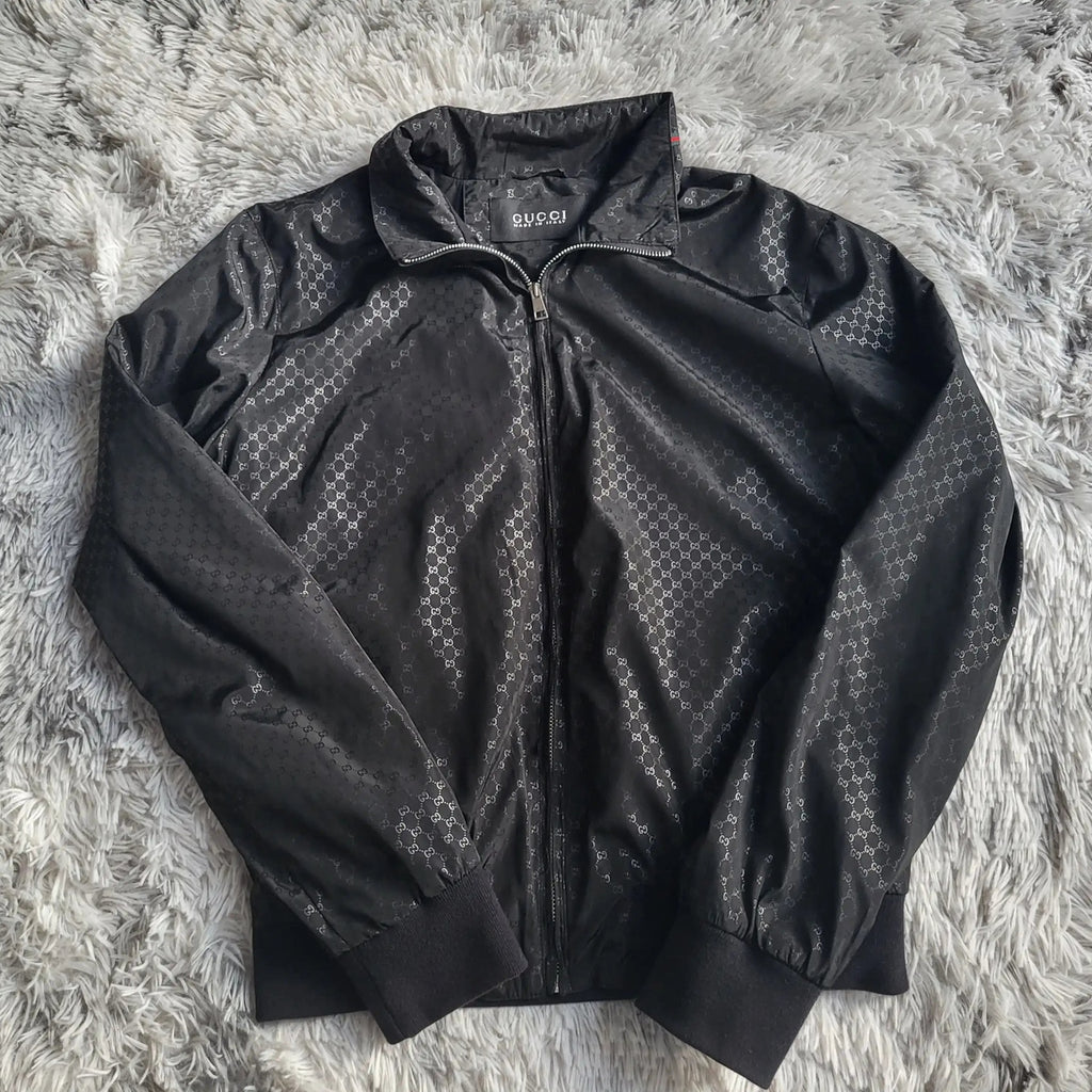 Blouson Bomber Gucci Jacquard Monogramme GG – Collection 2012 – Taille XXL – État Exceptionnel