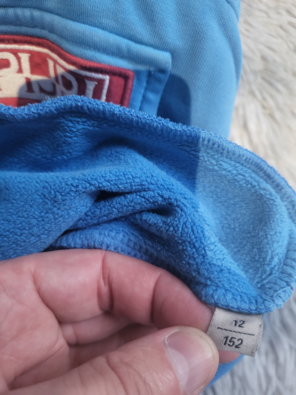 Sweat à capuche Napapijri Burgee – Bleu Dazzling – Taille 12 ans (152 cm)