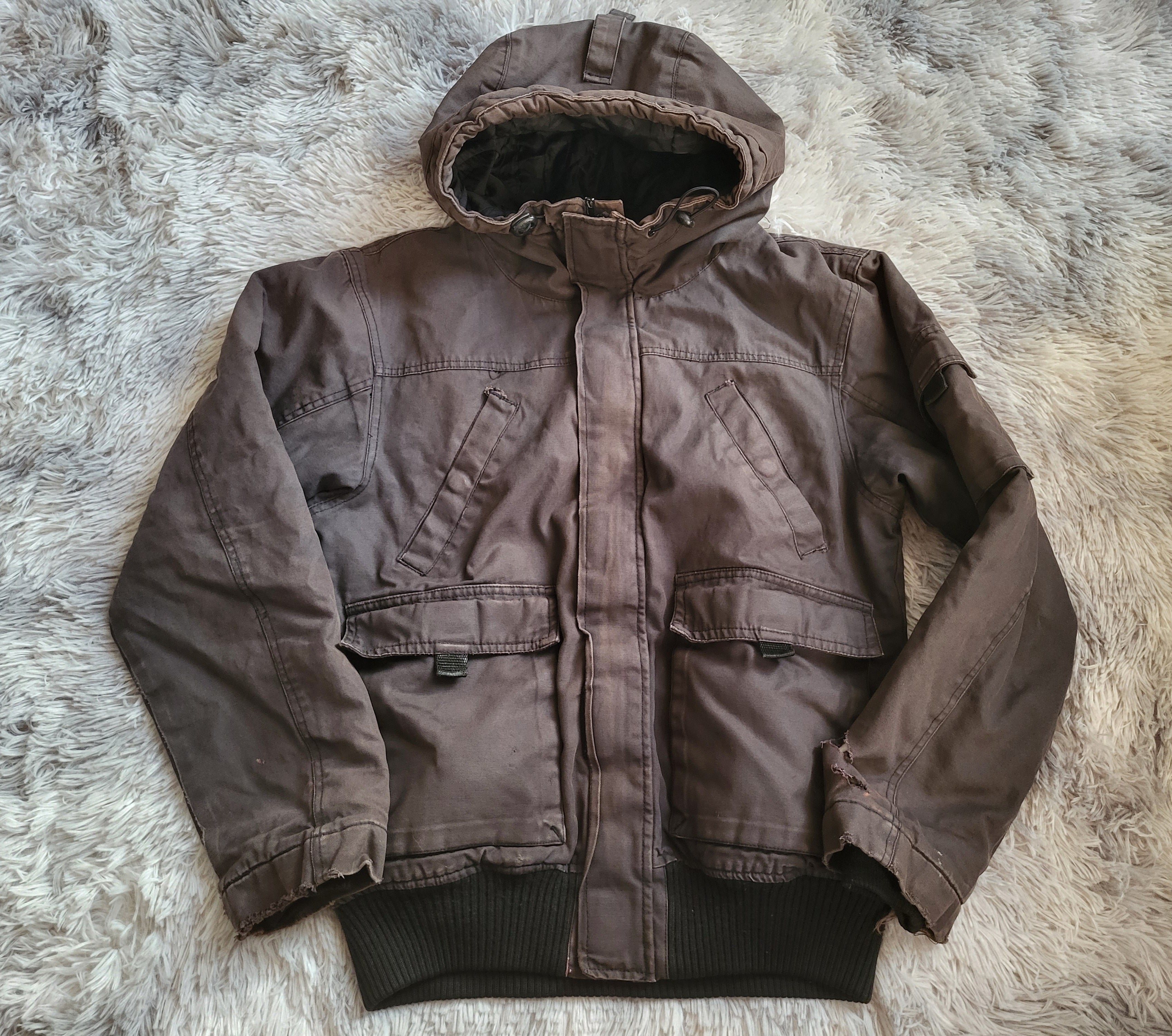 Veste H&M Divided Marron - Coupe Bomber/Utility - Style Gorpcore - Taille S
