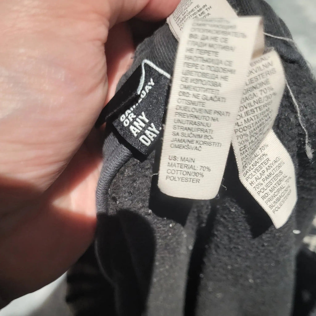 Sweat-shirt noir OR ANY DAY, taille non visible, coton et polyester. Fripes Sélect