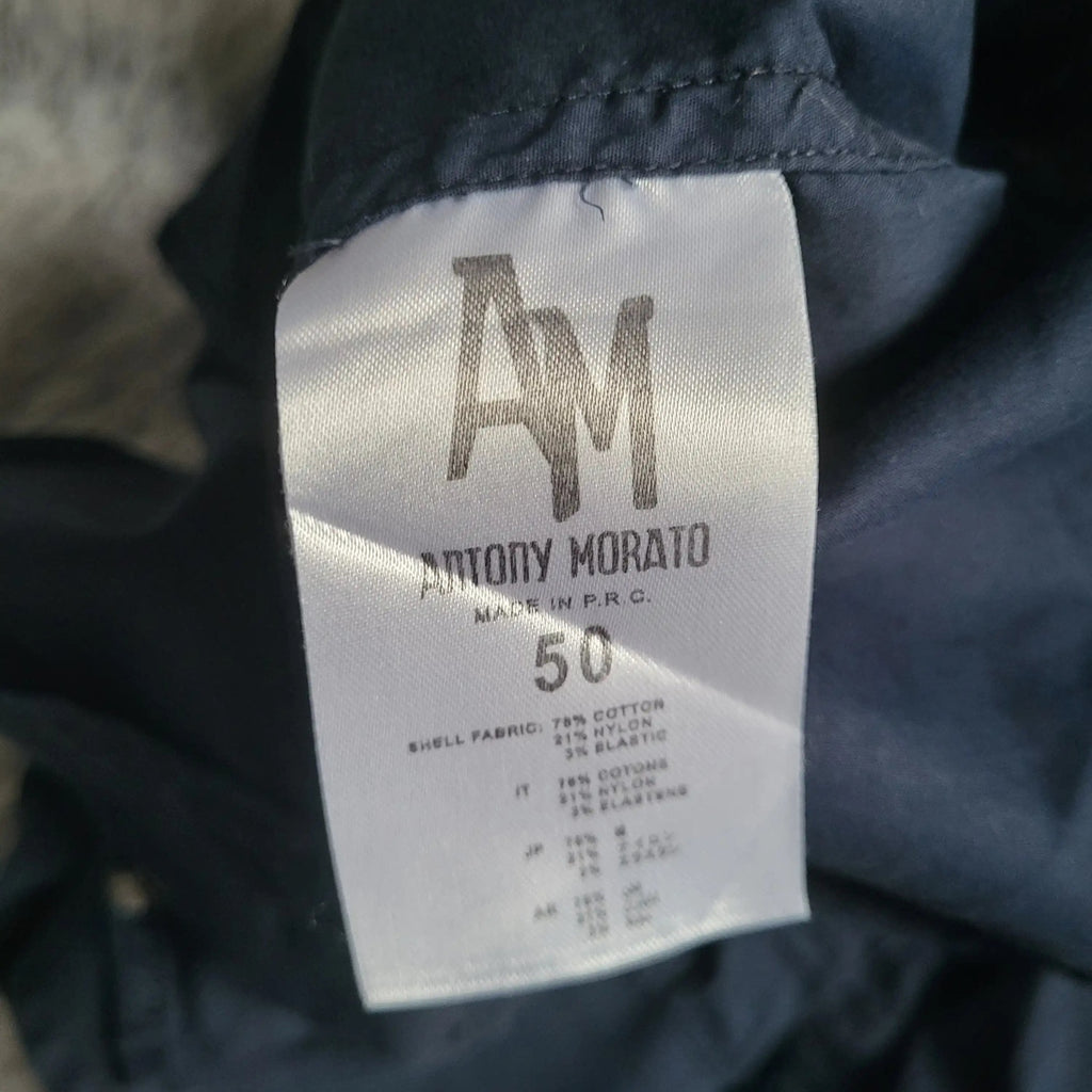Veste Antony Morato bleu foncé taille 50, étiquette visible, Fripes Sélect