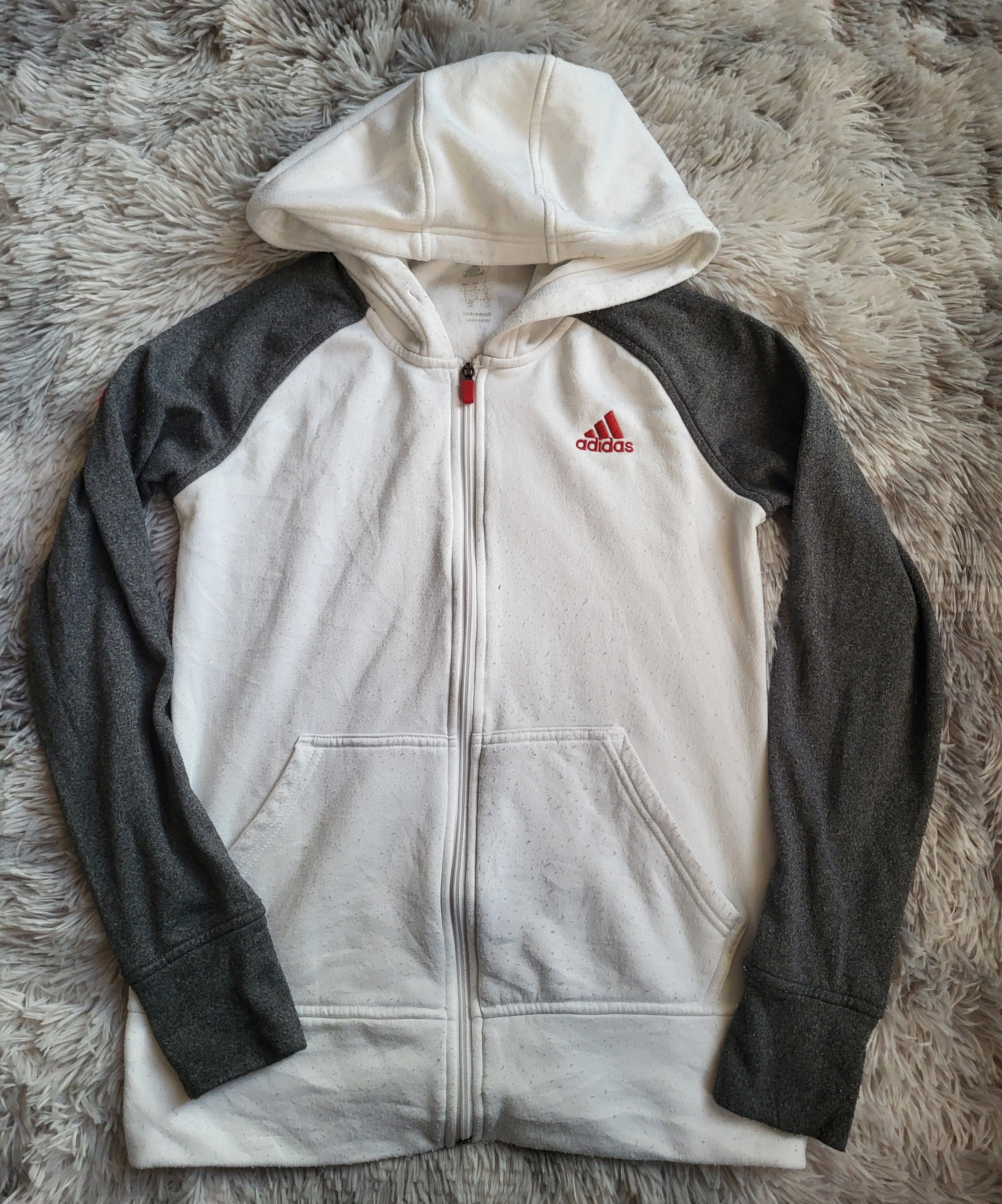 Veste Adidas Team Canada Climawarm - Blanc & Anthracite - Taille S