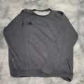 Sweat Adidas Gris Anthracite - Logo Adidas Brodé - Taille XL
