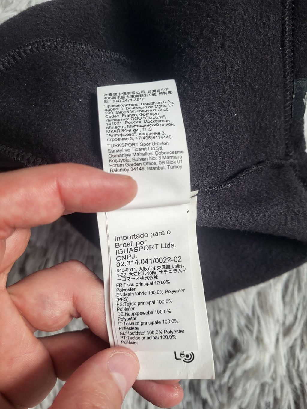 Bonnet Micro-polaire Noir Quechua Forclaz 20 - Taille M (55-58cm) - Très bon état