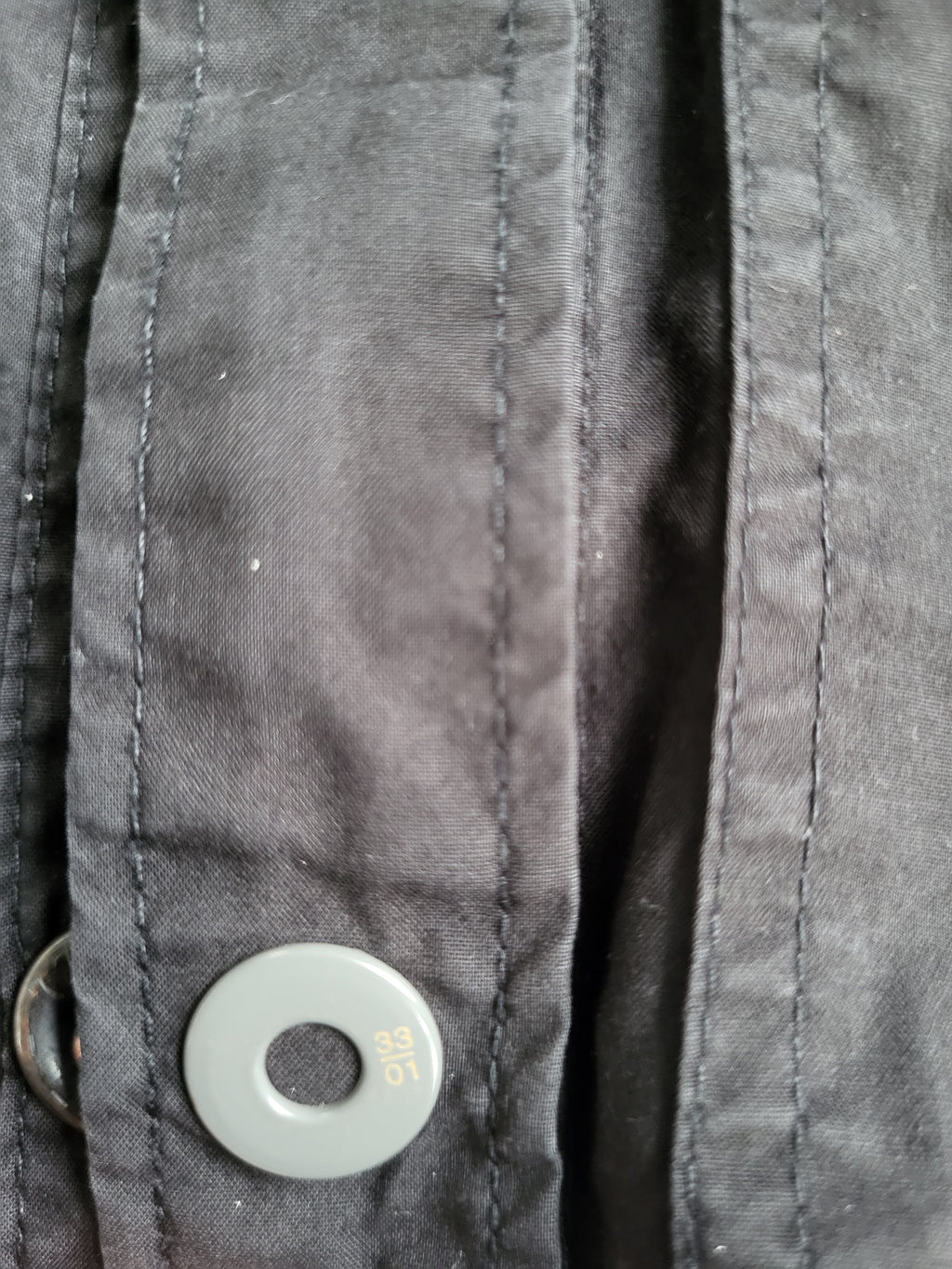 Chemise G-Star RAW 3301 Zippée - Utility Denim Noir - Taille L - Overshirt Veste Technique