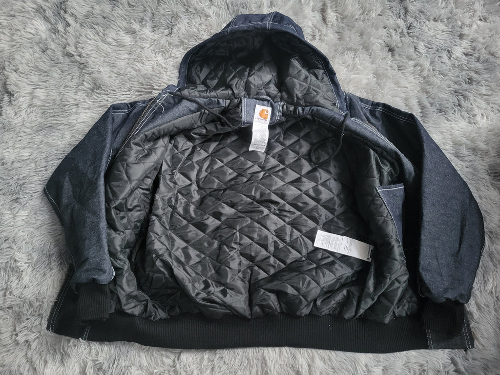 Veste Carhartt Active Denim Bleu Foncé - Made in USA - Vintage - Taille M -  État impéccable !
