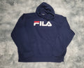Sweat à capuche FILA Sportswear Bleu - Taille XL