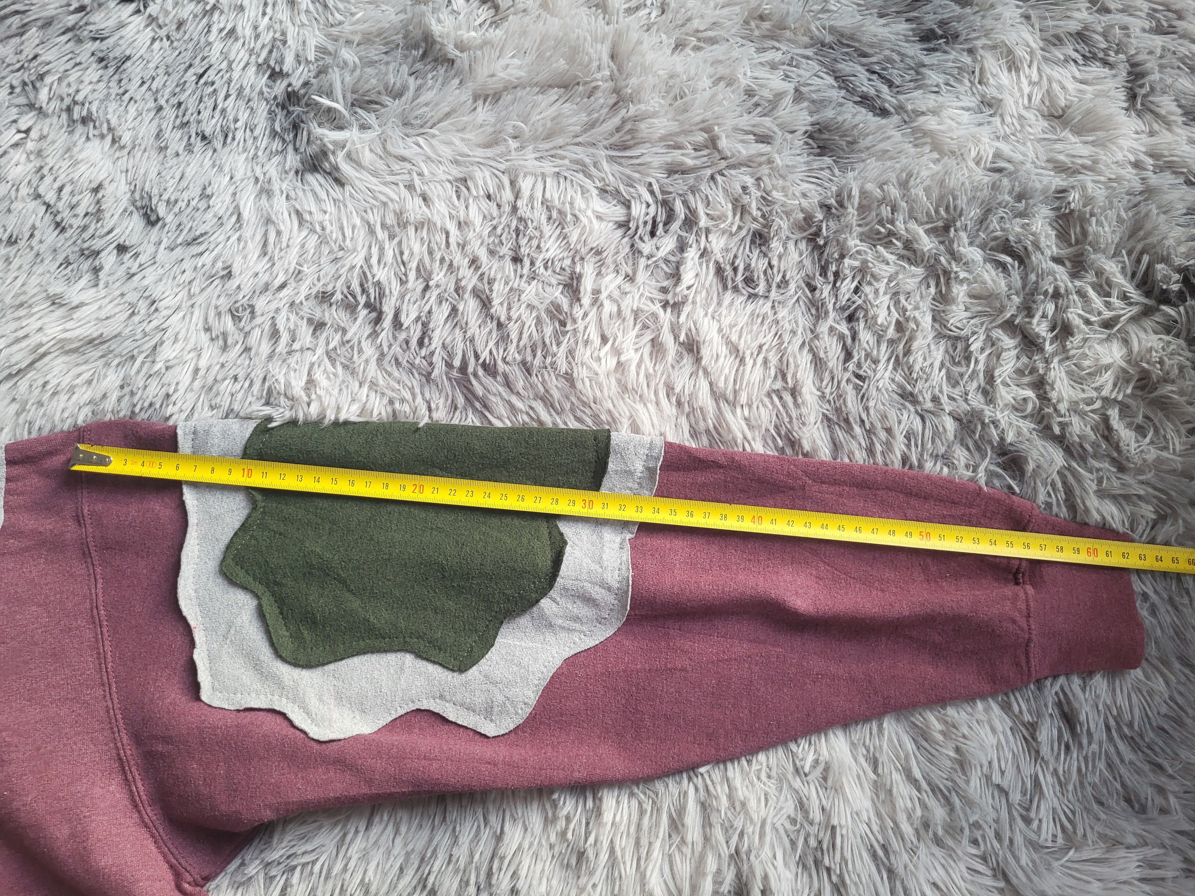 Sweat à capuche Stüssy Reworked Patchwork – Pièce Unique 1/1 – Bordeaux & Vert Olive – Taille XL