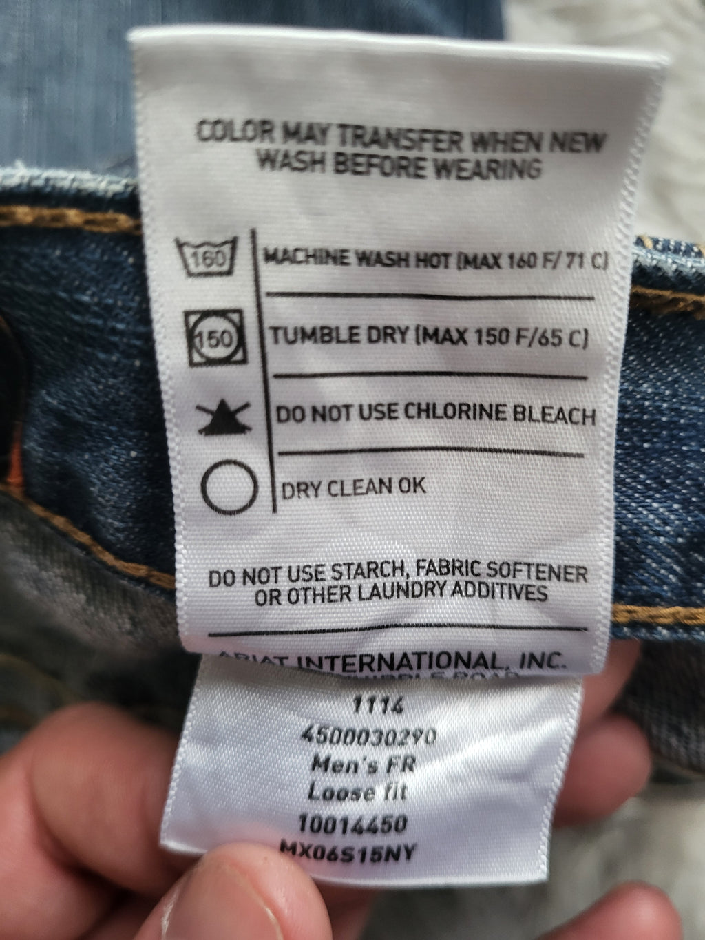 Short en jean Ariat Work FR M3 Loose – Résistant aux flammes – Taille 32 (M)