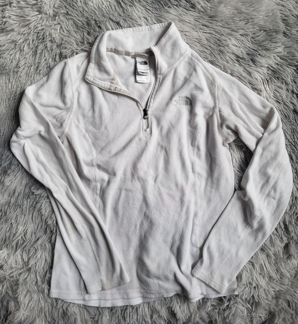 Polaire femme The North Face Glacier 1/4 Zip – Écru / Gardenia White – Taille XS