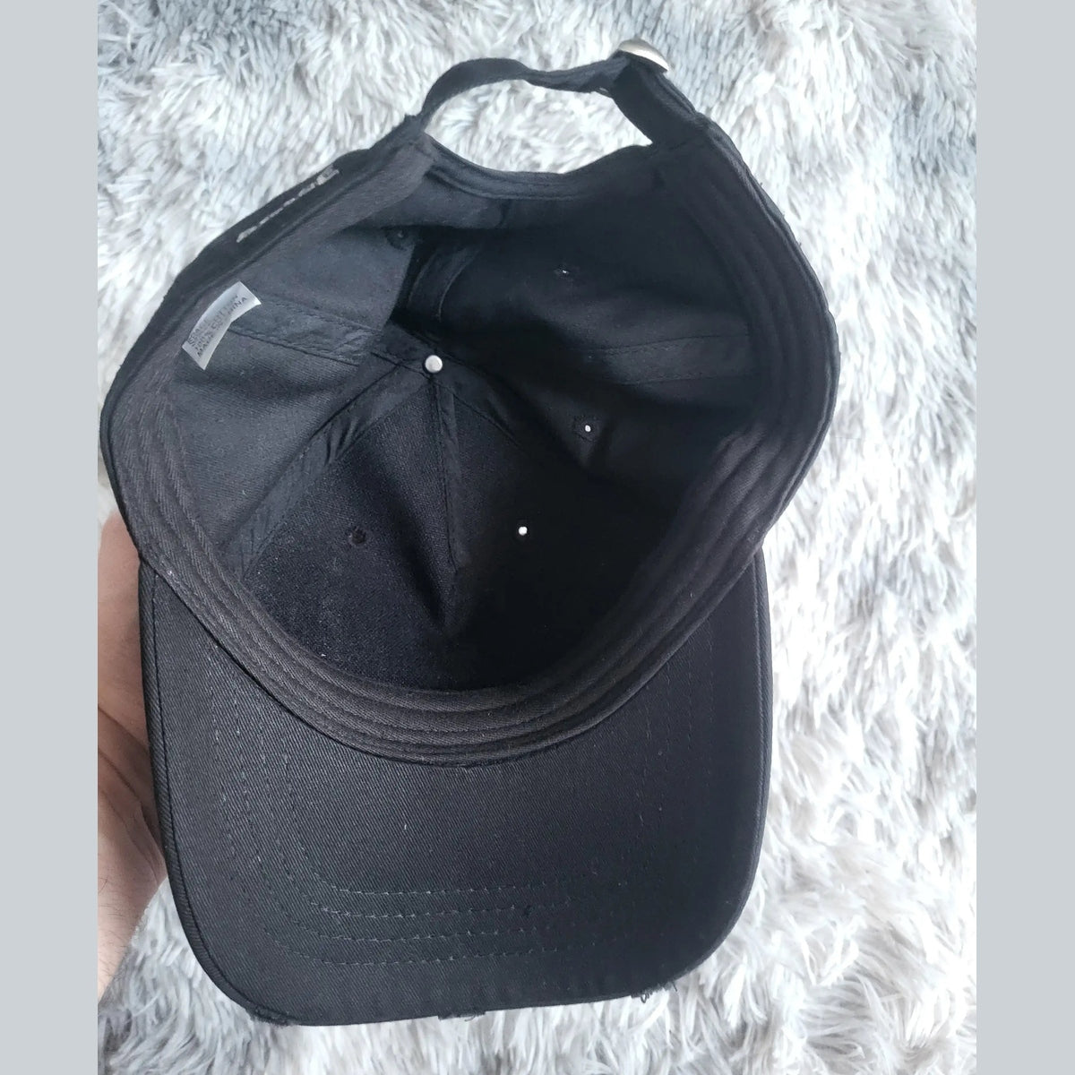 Casquette noire Patagonia, taille ajustable, Fripes Sélect