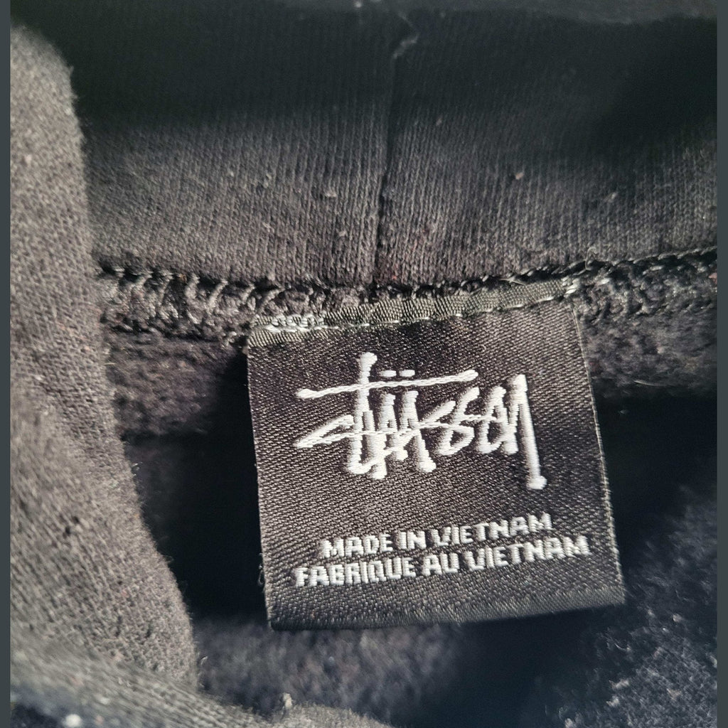 Sweat à capuche noir Stüssy, taille non visible, Fripes Sélect