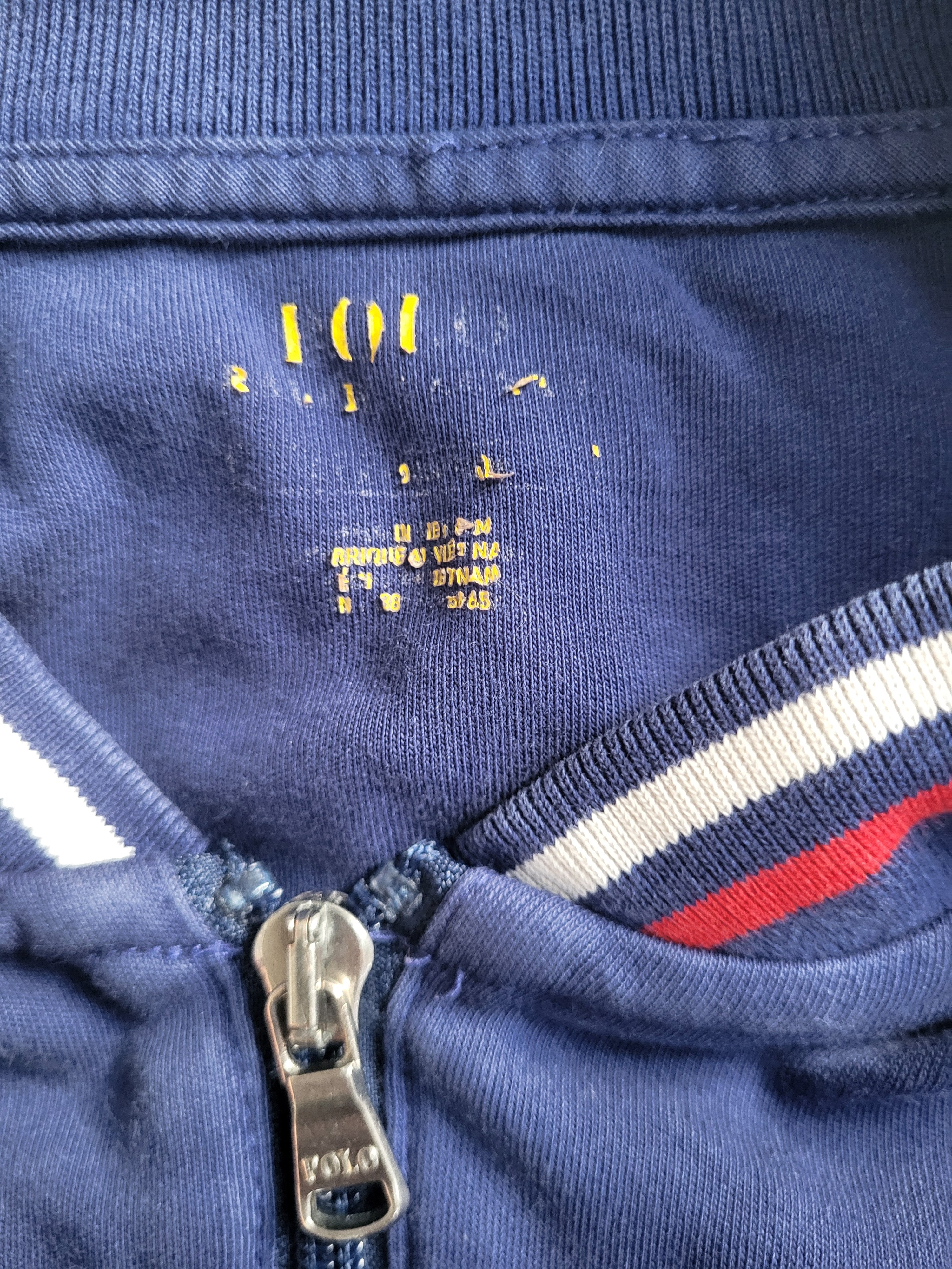 Veste Zippée POLO RALPH LAUREN Vintage - Bomber Bleu Marine XL