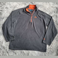 Micropolaire Trespass Blackford Gris Anthracite & Orange - Col Demi-Zip - Taille L