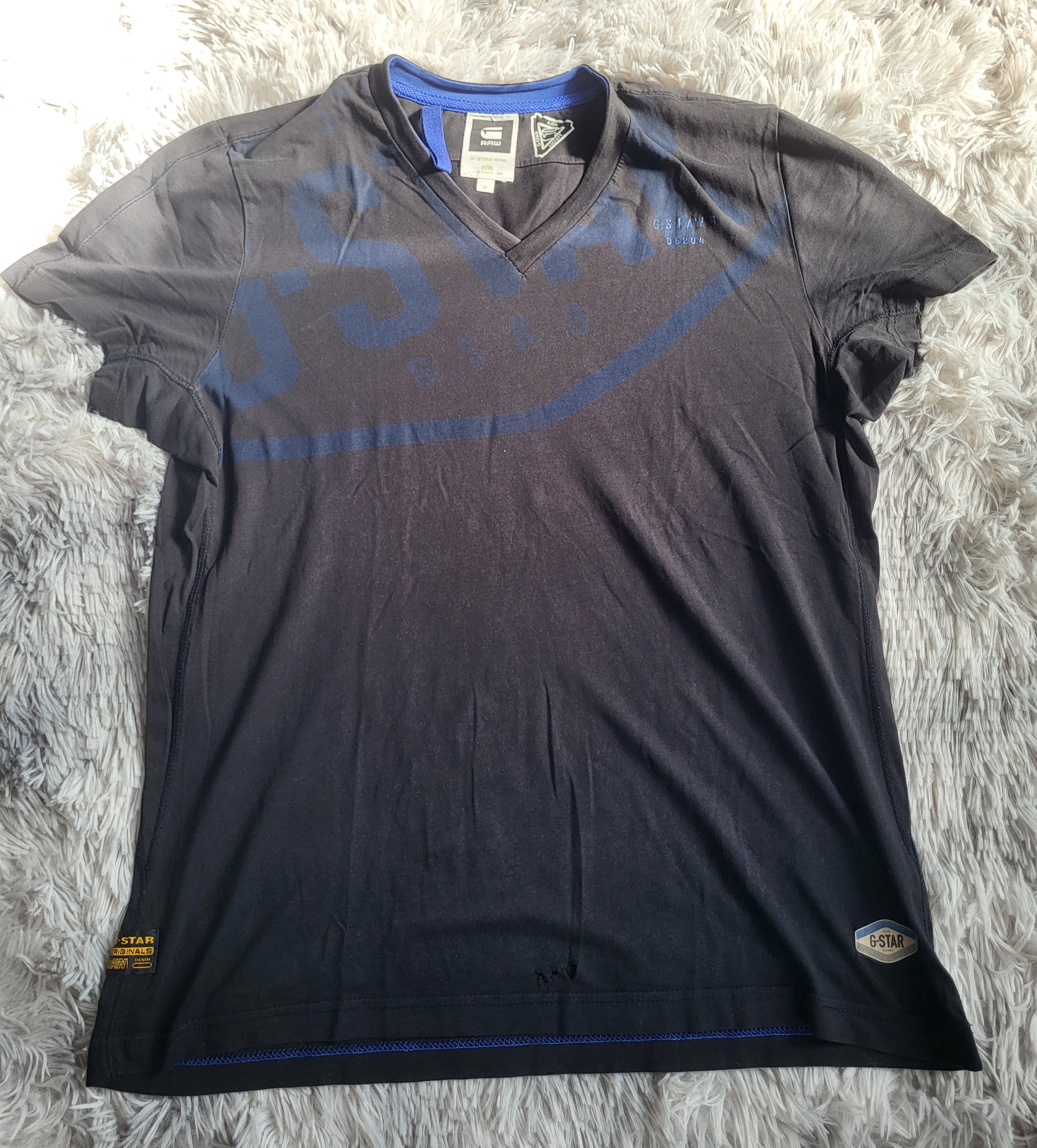 T-shirt G-Star RAW V-Neck Graphic – Slim Fit – Taille M – Old Skool Heritage