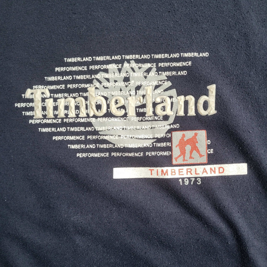 T-shirt Vintage Timberland Weathergear 1973 Heritage – Bleu Marine – Taille M 