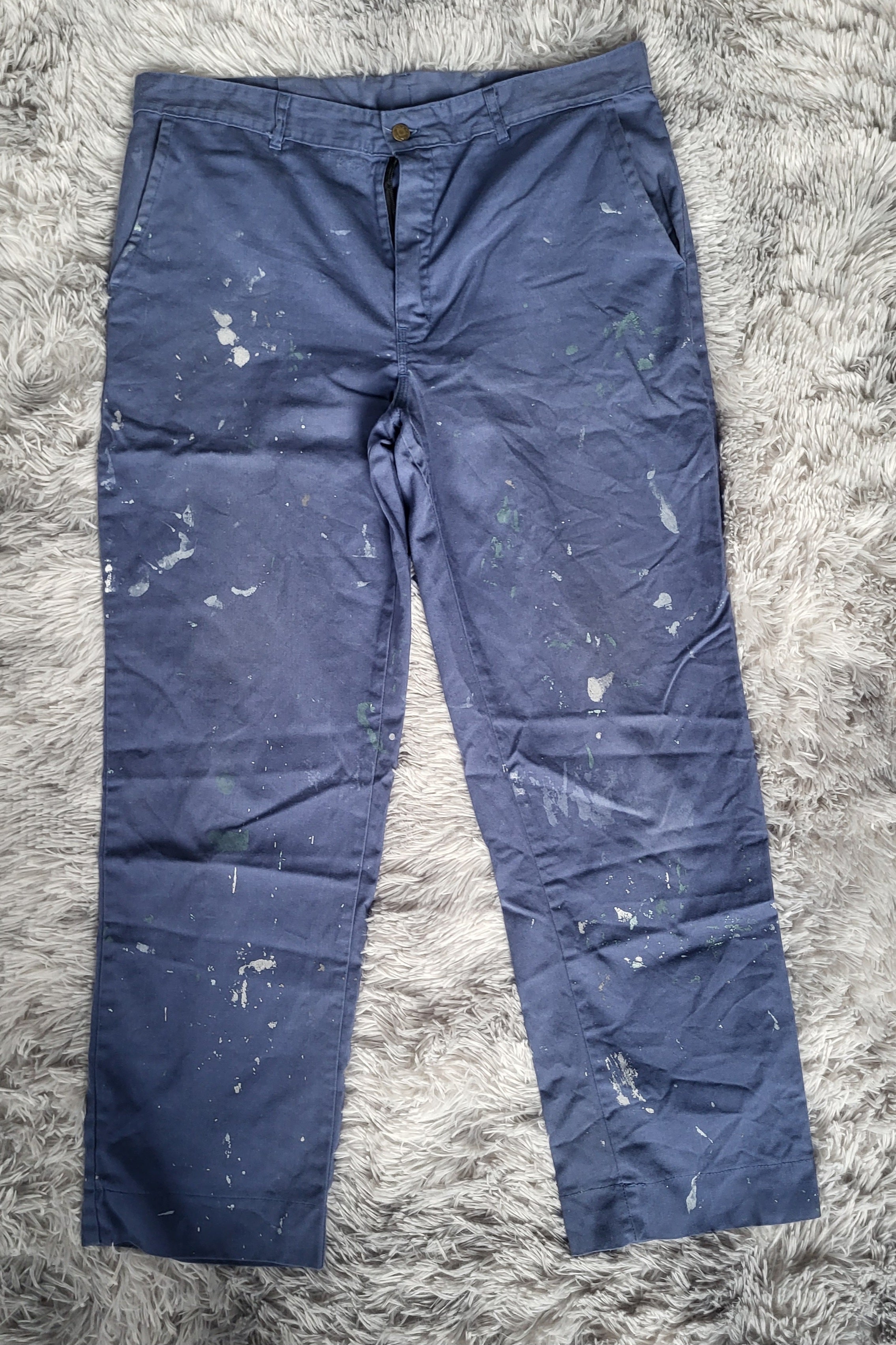 Pantalon de Travail Professionnel GARY – Robuste – Taille L (50 NL-D) – Bleu de Travail – Workwear Patiné