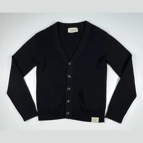 Cardigan noir Dennis & Stitch, taille S, manches longues, Fripes Sélect