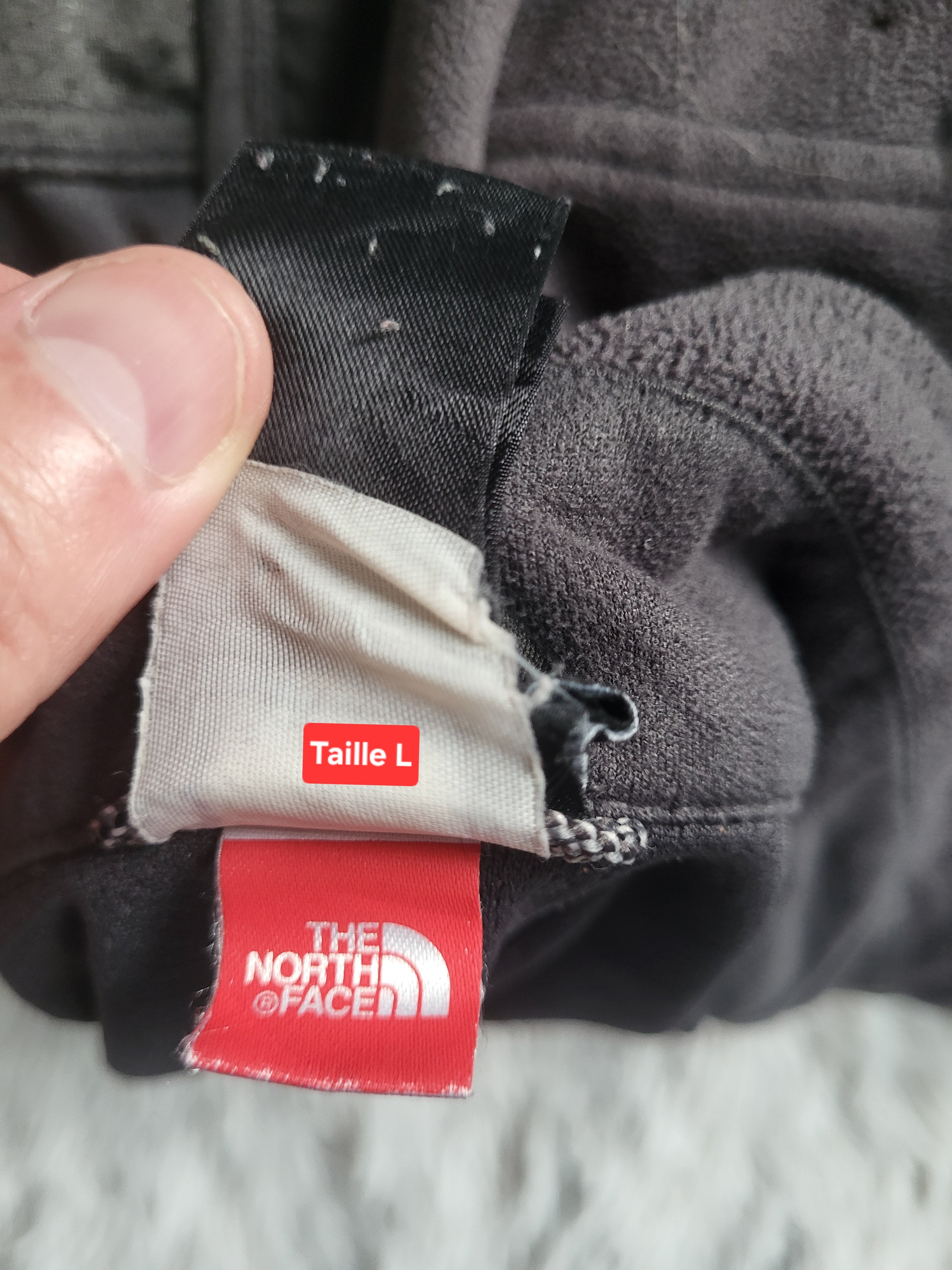 Veste Polaire The North Face WindWall – Projet Réparation / Upcycling – Taille L (Estimée)