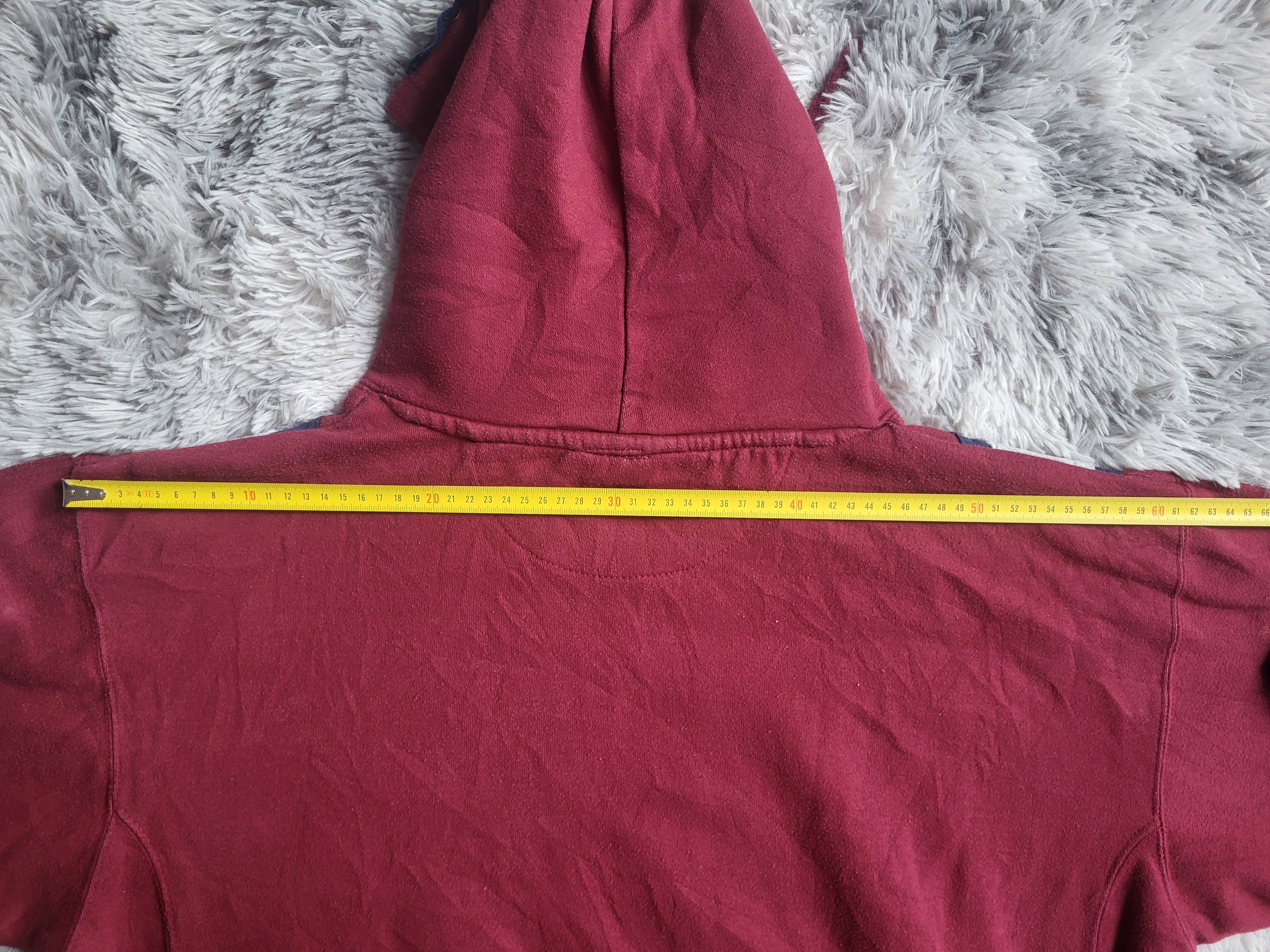 Sweat à capuche Stüssy Reworked Patchwork – Pièce Unique 1/1 – Bordeaux, Gris & Bleu – Taille XL (Ultra-Boxy Fit)