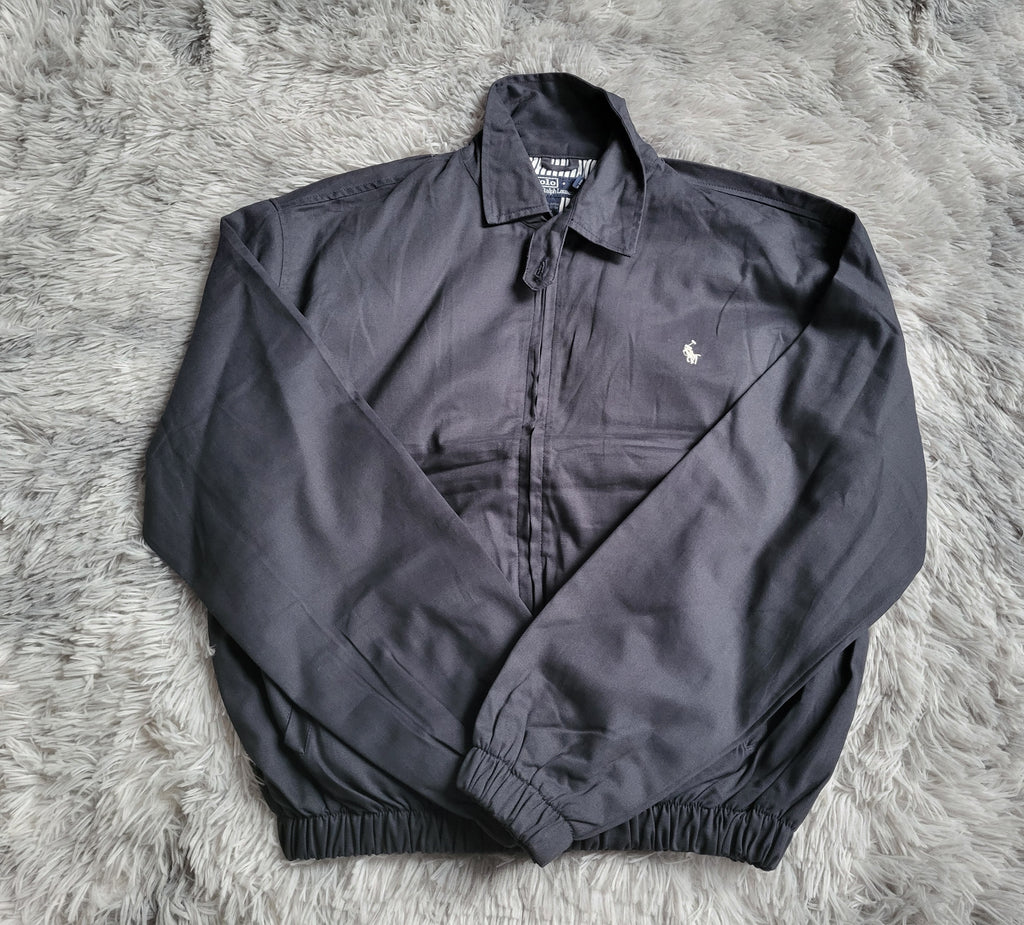 Veste Harrington Polo Ralph Lauren Homme - Bleu - Coton Premium - Taille L - Neuf