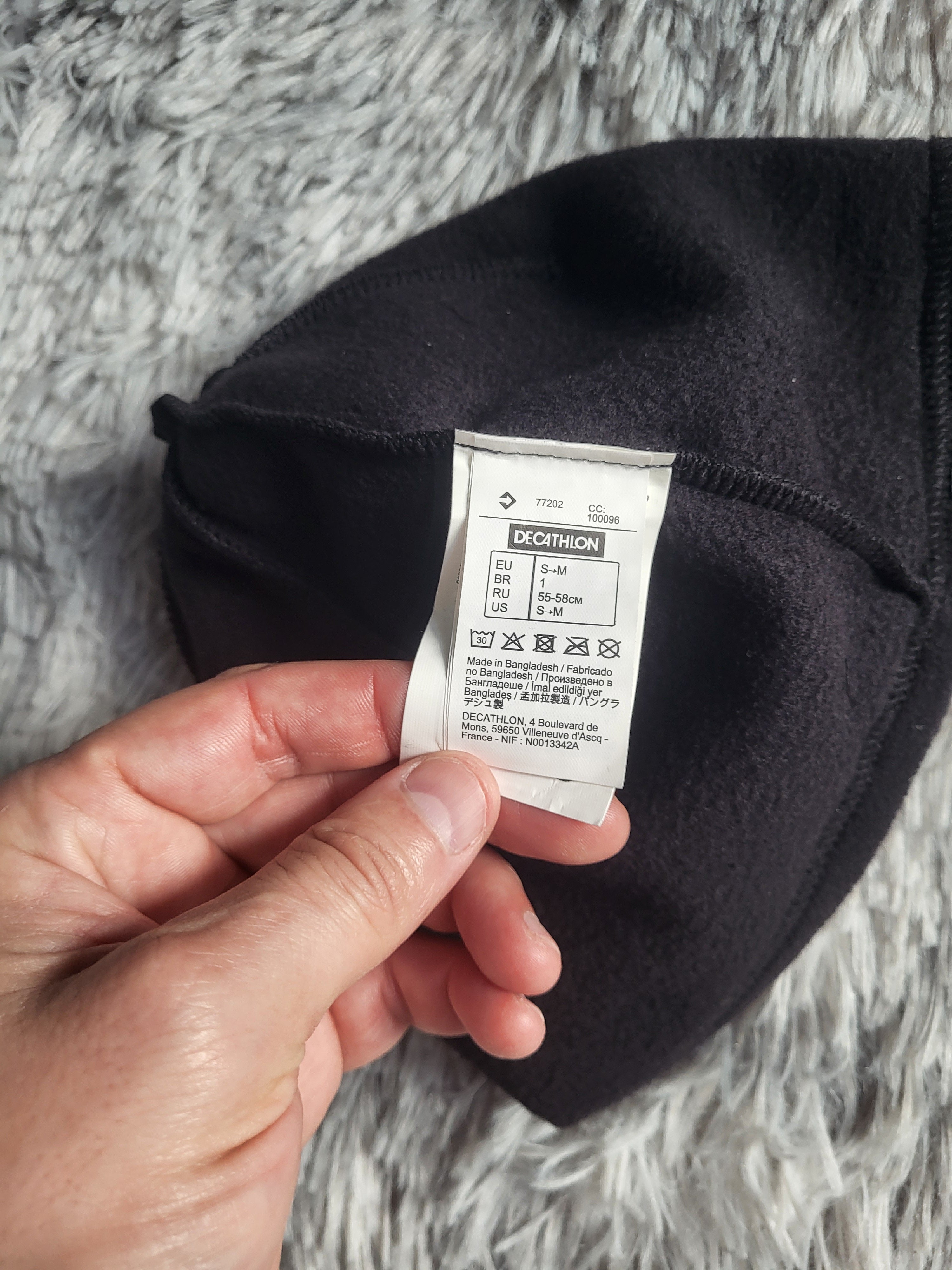 Bonnet Micro-polaire Noir Quechua Forclaz 20 - Taille M (55-58cm) - Très bon état