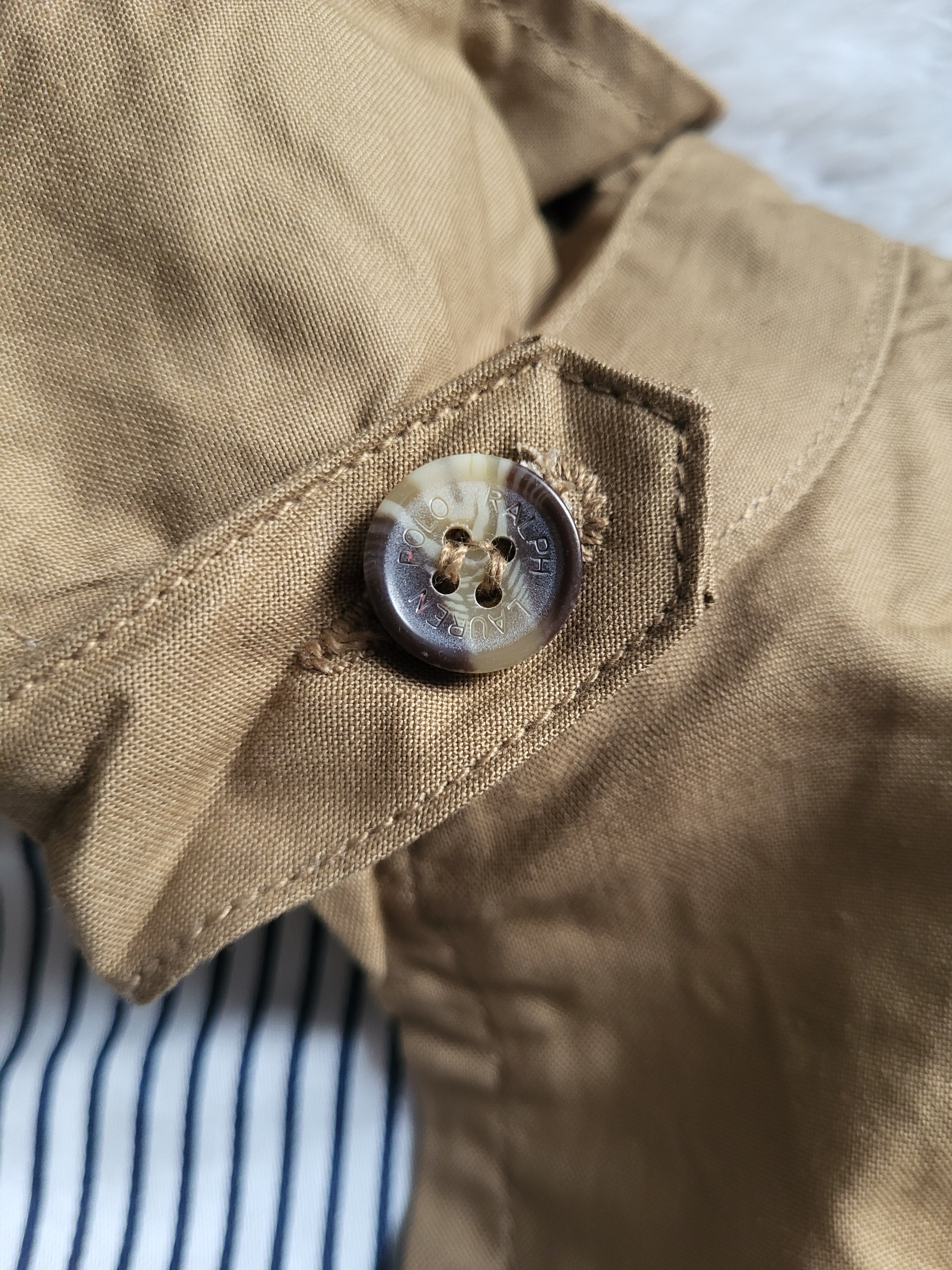 Veste Harrington Polo Ralph Lauren Homme - Beige - Coton Premium - Taille XL - Neuf