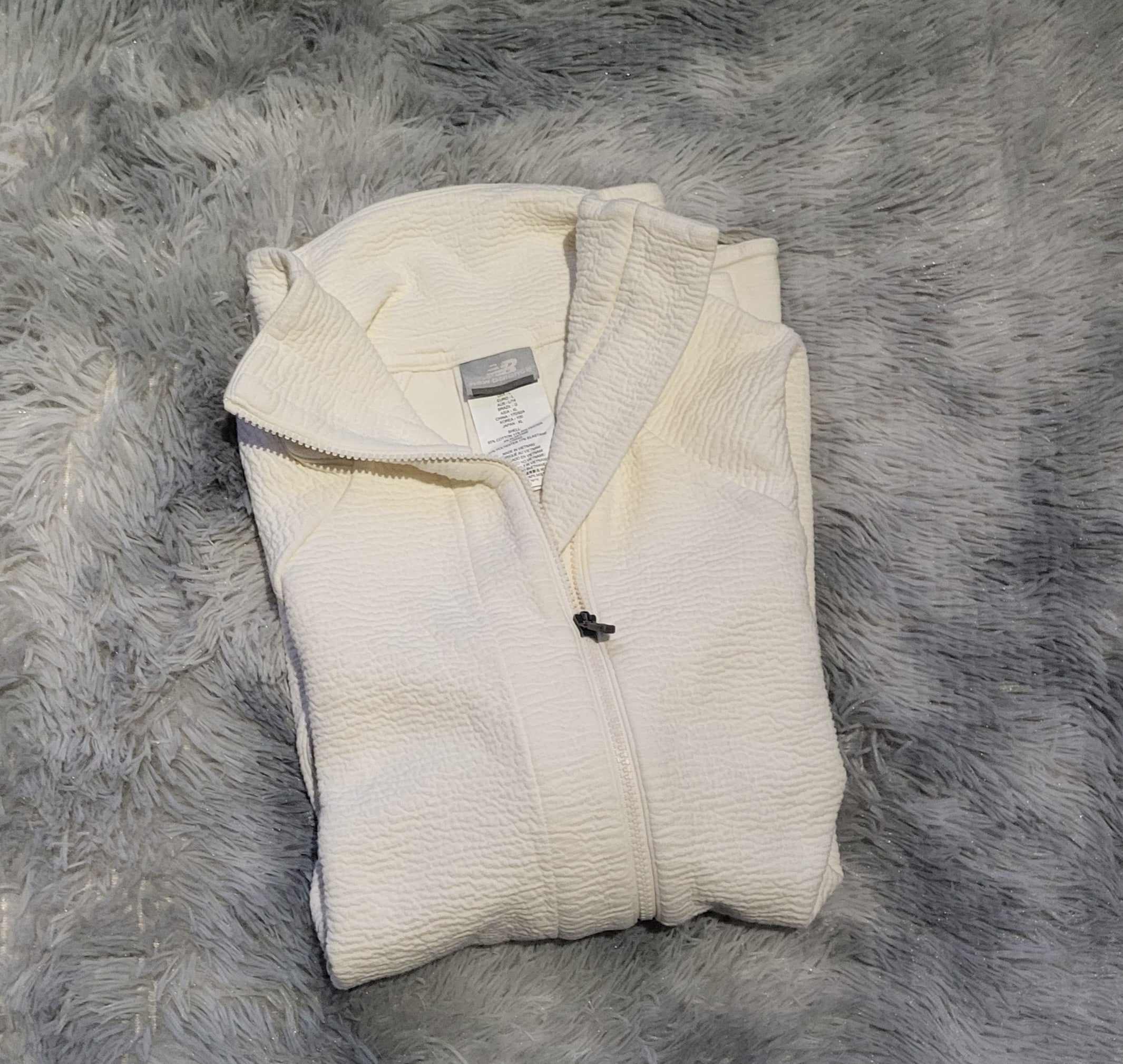 Veste d'entraînement New Balance Femme - Blanc - Taille L - Coupe Relaxed Fit