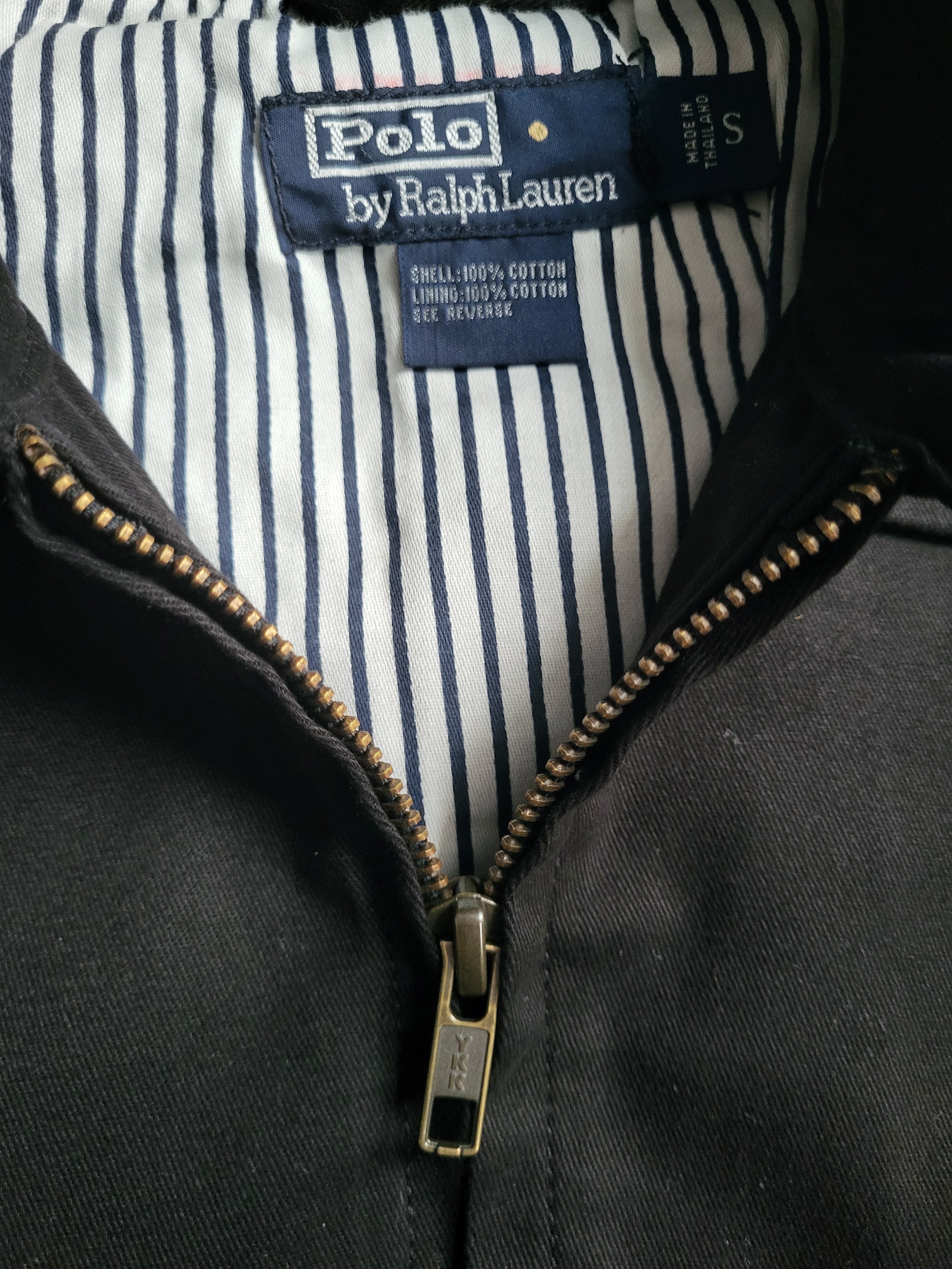 Veste Harrington Polo Ralph Lauren Homme - Noir - Coton Premium - Taille S - Neuf